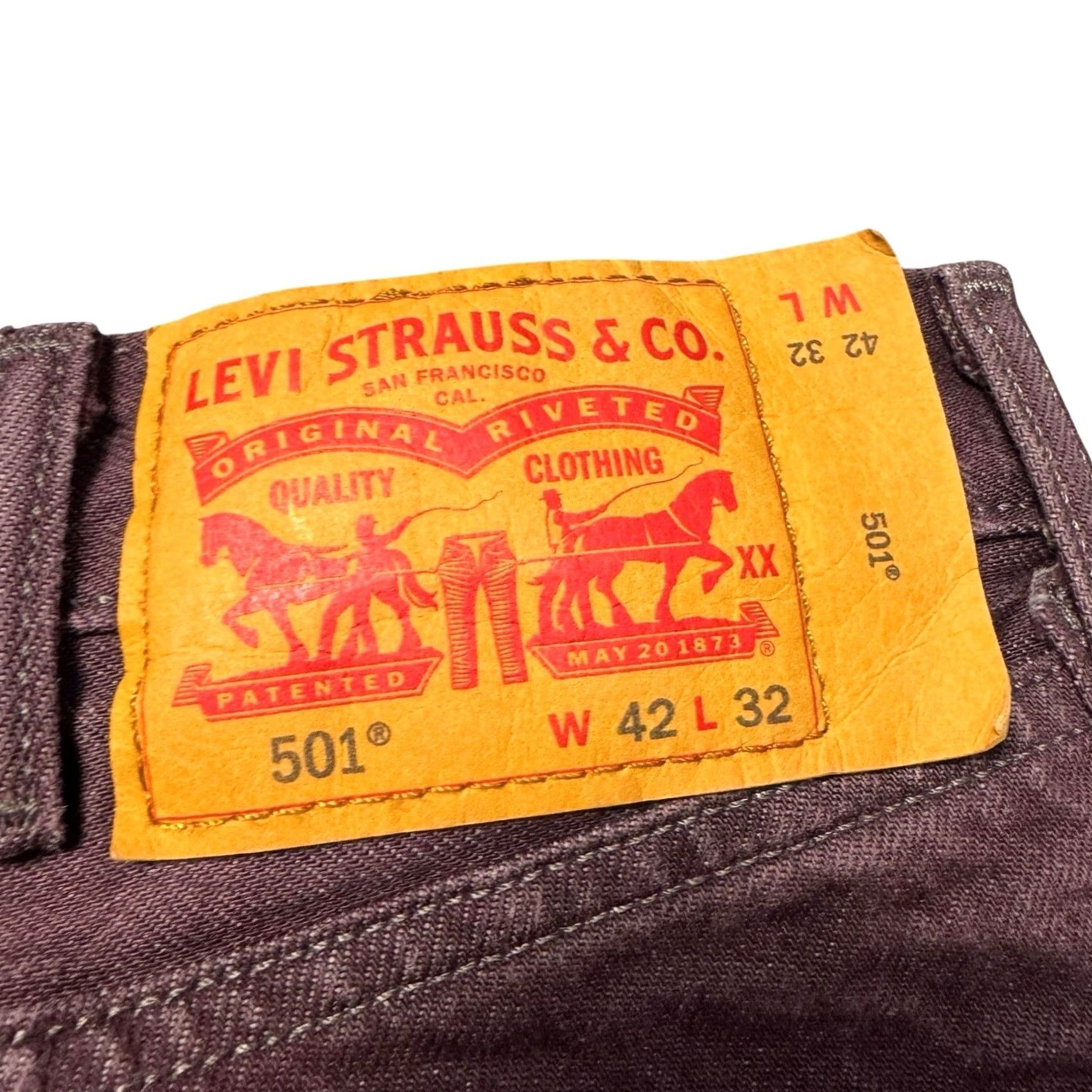 Levi's Levi's 501xx Jeans Mens 40x30 White Oak Cone Denim Button Fly Straight 90s Hip Hop Punk Retro USA Mens Size US 40 / EU 56 - 5 Thumbnail