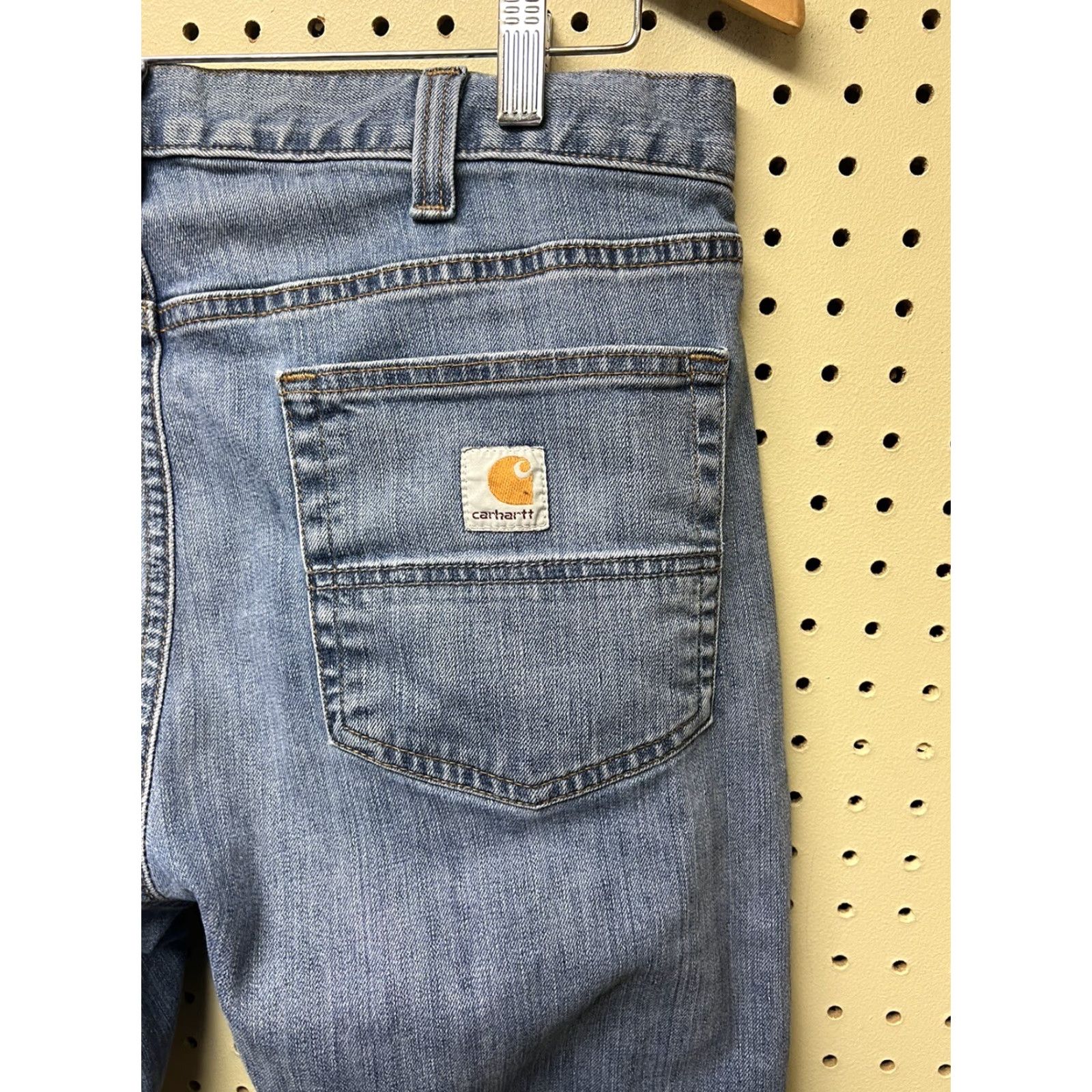 Carhartt Carhartt Jeans Rugged Flex Relaxed Fit Straight Leg Jeans Men 34x32 Blue Denim 5-Pocket Belt Loops Working Comfort Durable Size US 34 / EU 50 - 3 Thumbnail