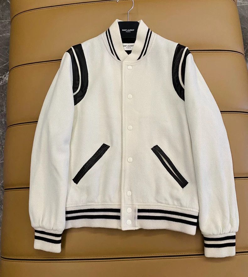 Saint Laurent Paris saint Laurent paris22 autumn and winter beige patchwork wo Size US S / EU 44-46 / 1 - 3 Thumbnail