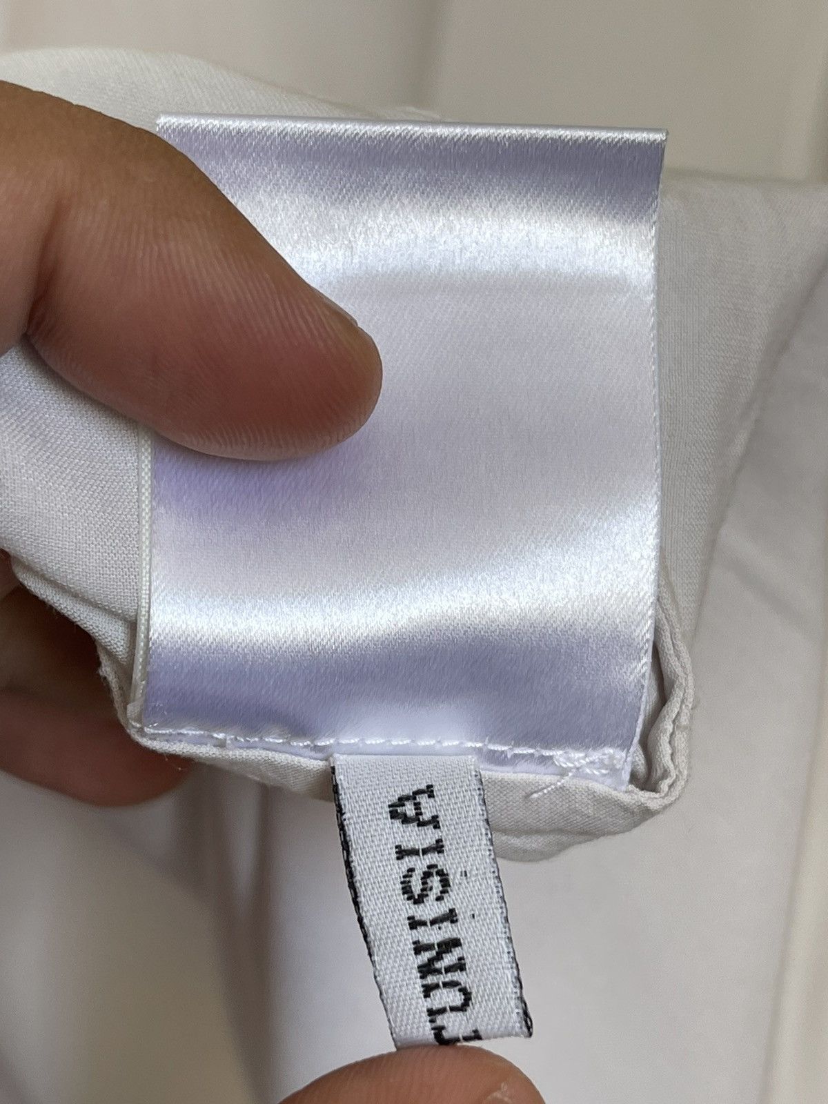 Ann Demeulemeester Ann Demeulemeester White Rayon Pocket Button Shirt Mainline Size US M / EU 48-50 / 2 - 11 Thumbnail