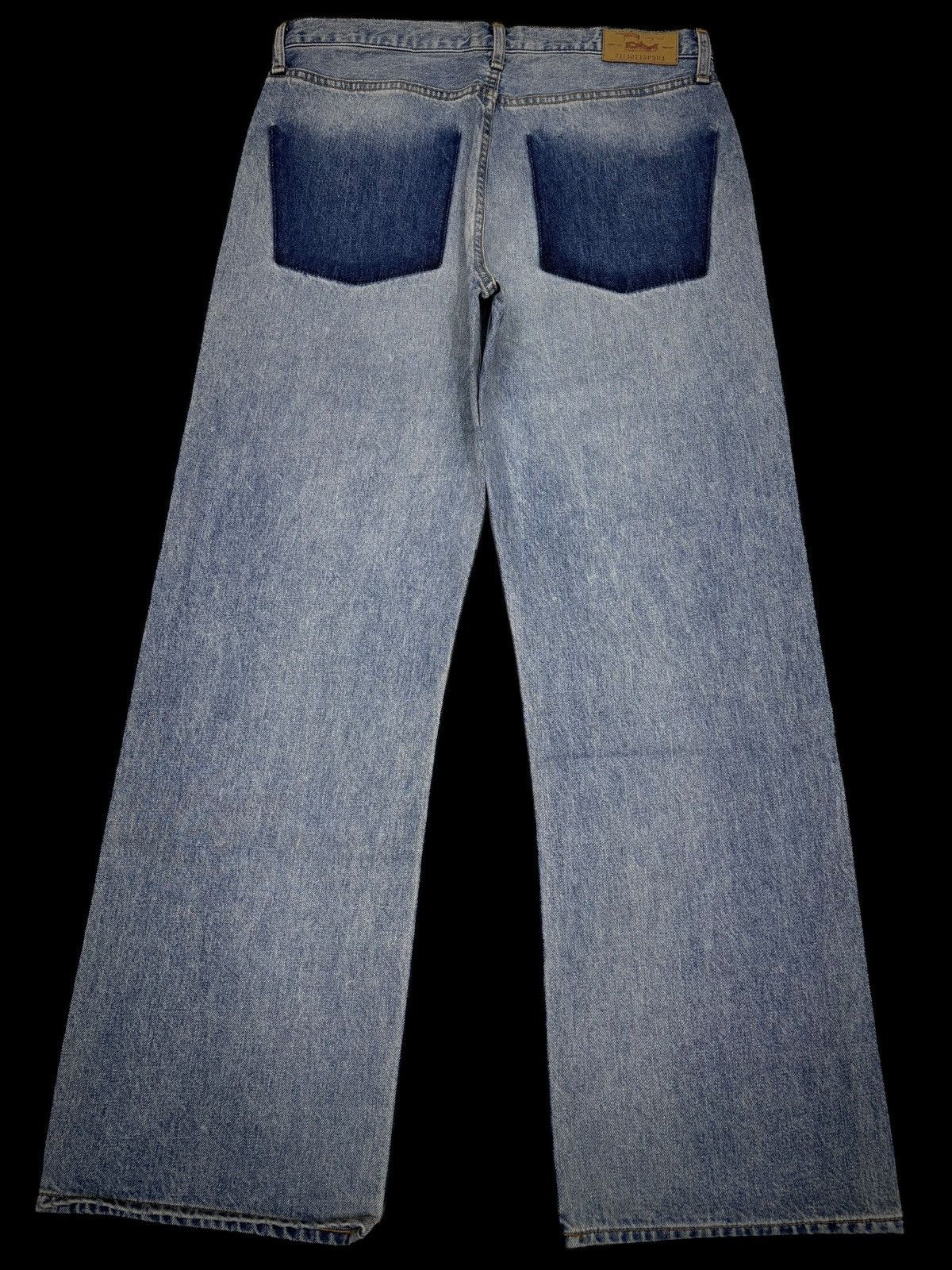 20471120 INSANE Slanted Fly Wide Leg Denim Baggy Jeans Ungrid 2114071 Size US 33 - 3 Thumbnail