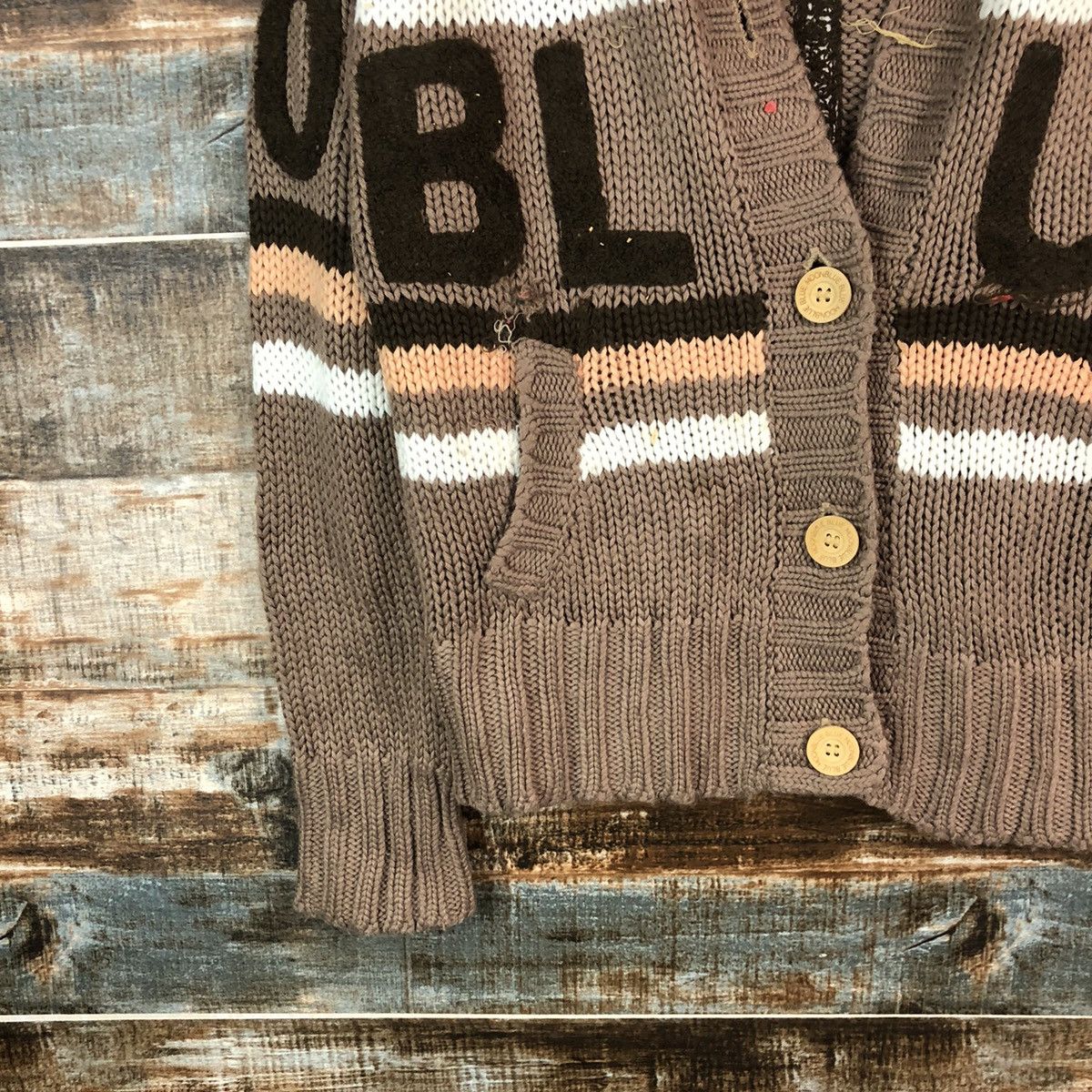 Japanese Brand Blue Moon Blue Brown Cardigan Hoodie Knitwear #A1814 Size US S / EU 44-46 / 1 - 7 Thumbnail