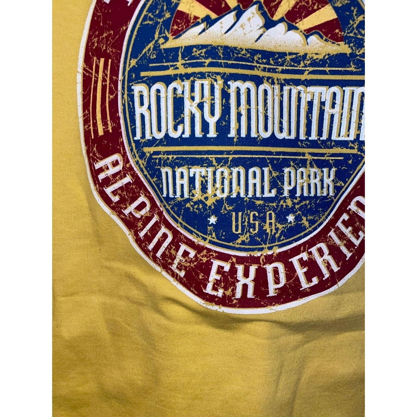 Anvil 90s Rocky Mountain Alpine Ski Yellow Shirt Long Sleeve Size US M / EU 48-50 / 2 - 8 Thumbnail