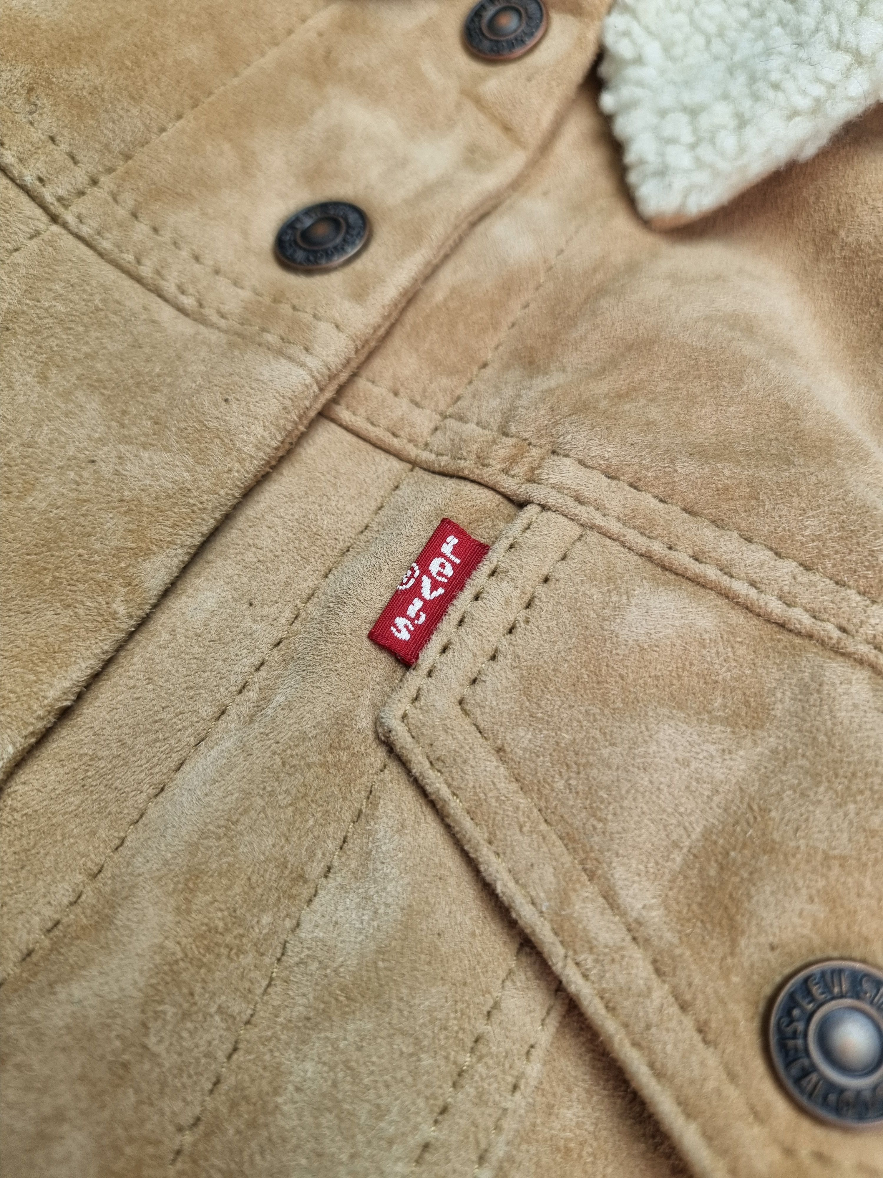Levis type 3 goat leather jacket