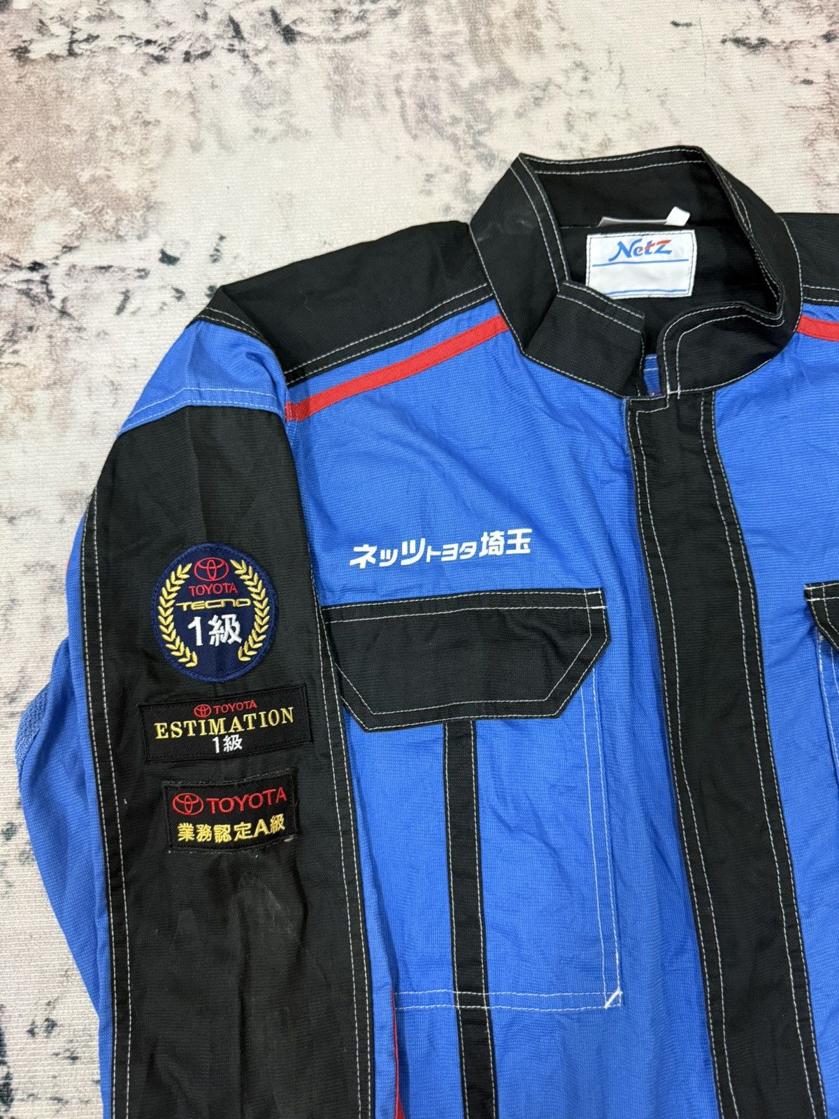 Japanese Brand × Vintage Vintage Netz Toyota Motosport Overall Size US 35 - 7 Thumbnail