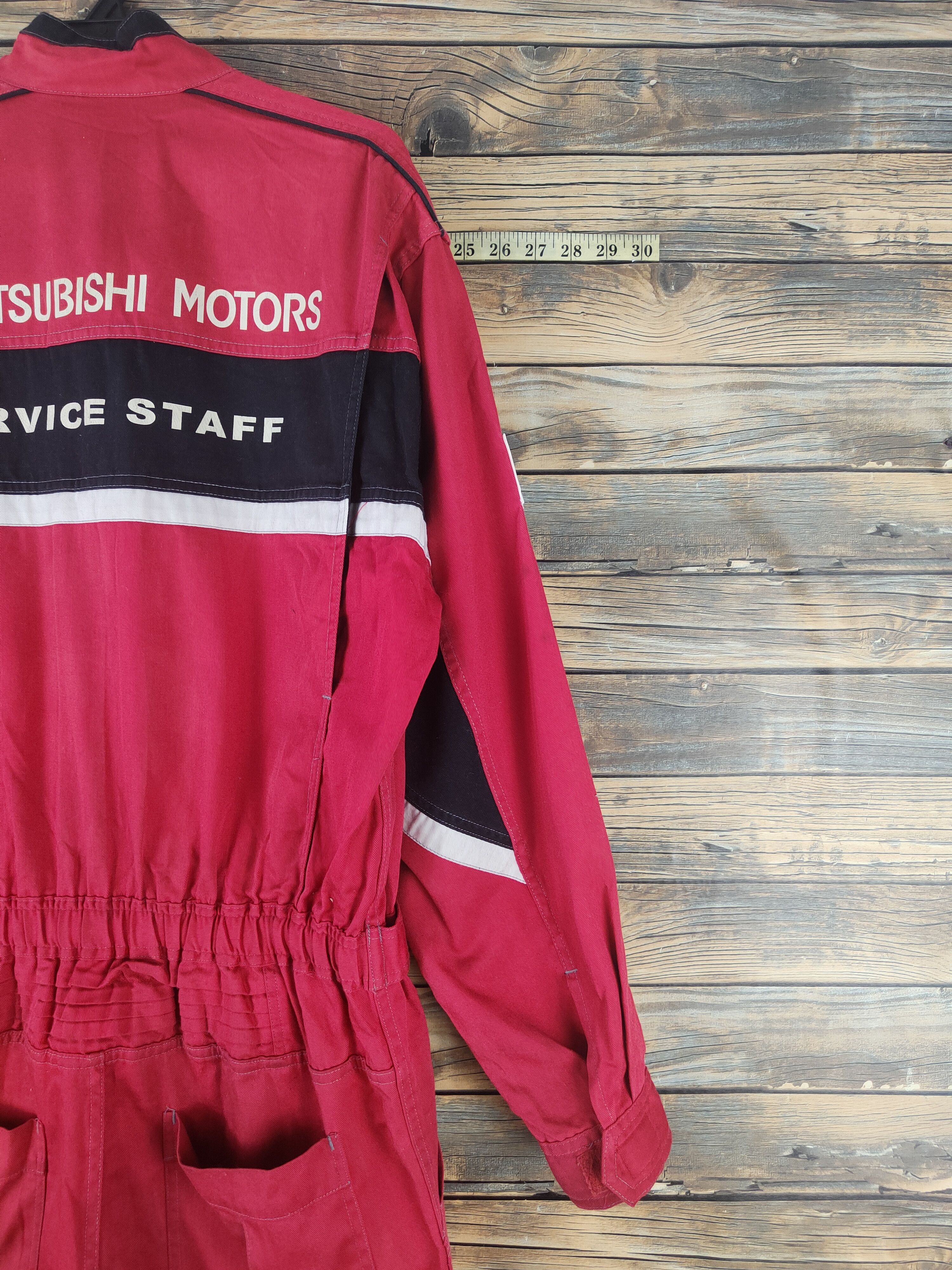 Vintage DL Rally Art Red Mitsubishi Motors staff Coverall #46-201T Size US 34 / EU 50 - 16 Thumbnail