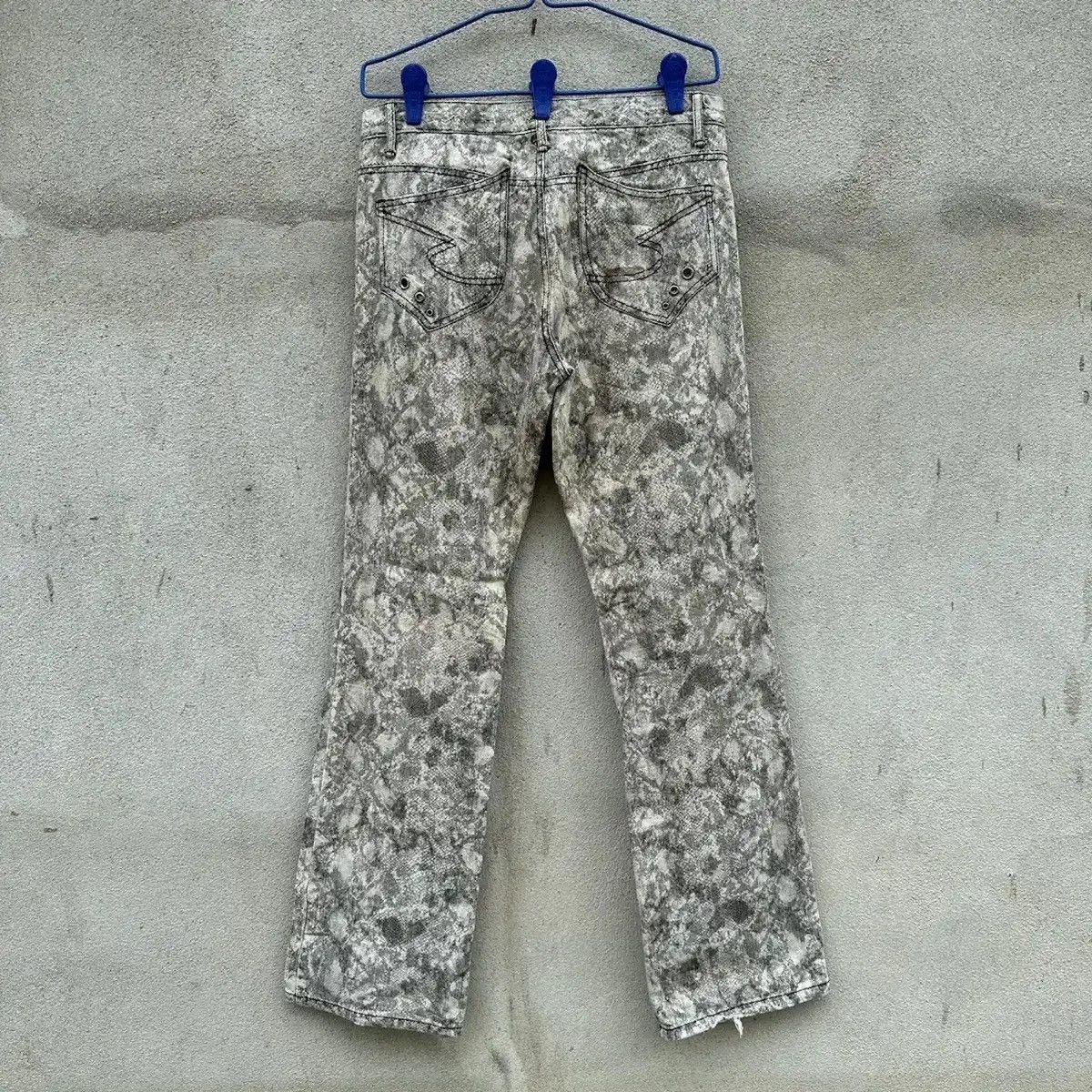 Seditionaries FLARES‼️SEMATIC DESIGN JEAN SNAKE SKIN TROUSERS BOOTCUT PANT Size US 30 / EU 46 - 12 Thumbnail