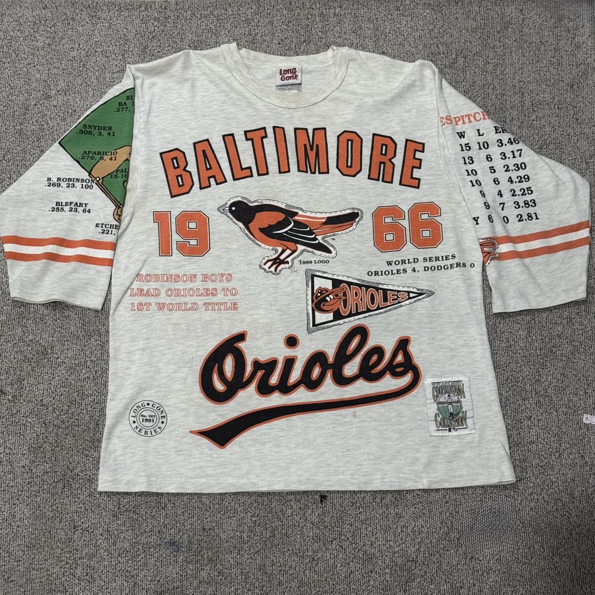Vintage Vintage Tee Long Gone Baltimore Orioles 1966 Size US L / EU 52-54 / 3 - 1 Thumbnail