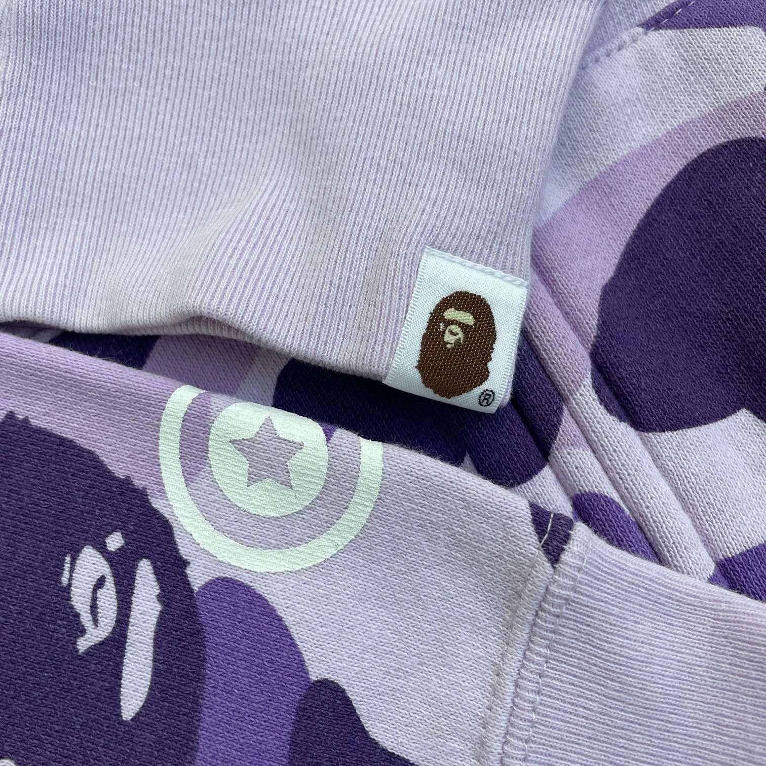 Other BAPE Shark Camo Zip Hoodie Unisex Pink Purple M Size US M / EU 48-50 / 2 - 3 Thumbnail