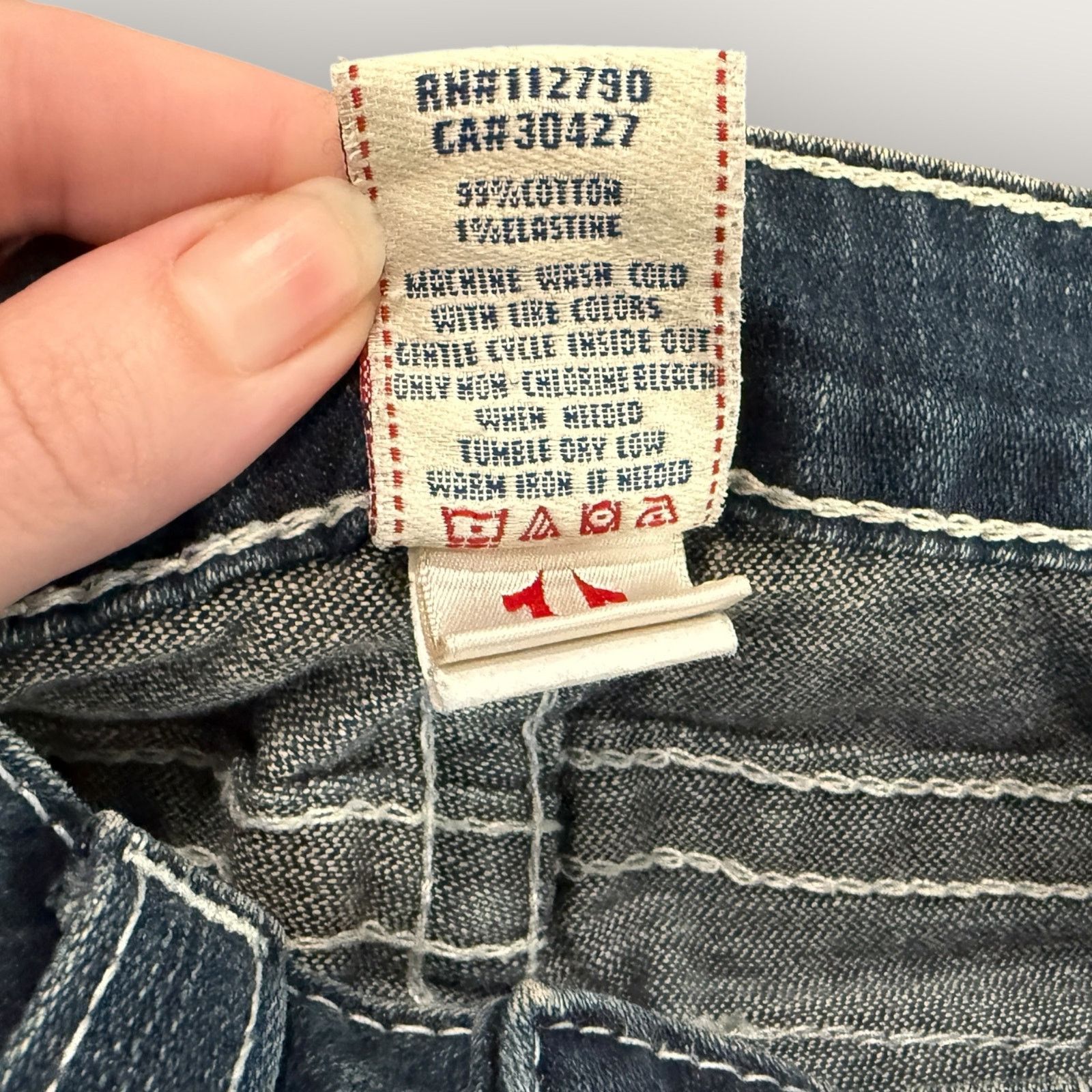 True Religion True Religion Classic Joey World Tour Flap Flare Jeans Size 29" - 6 Thumbnail