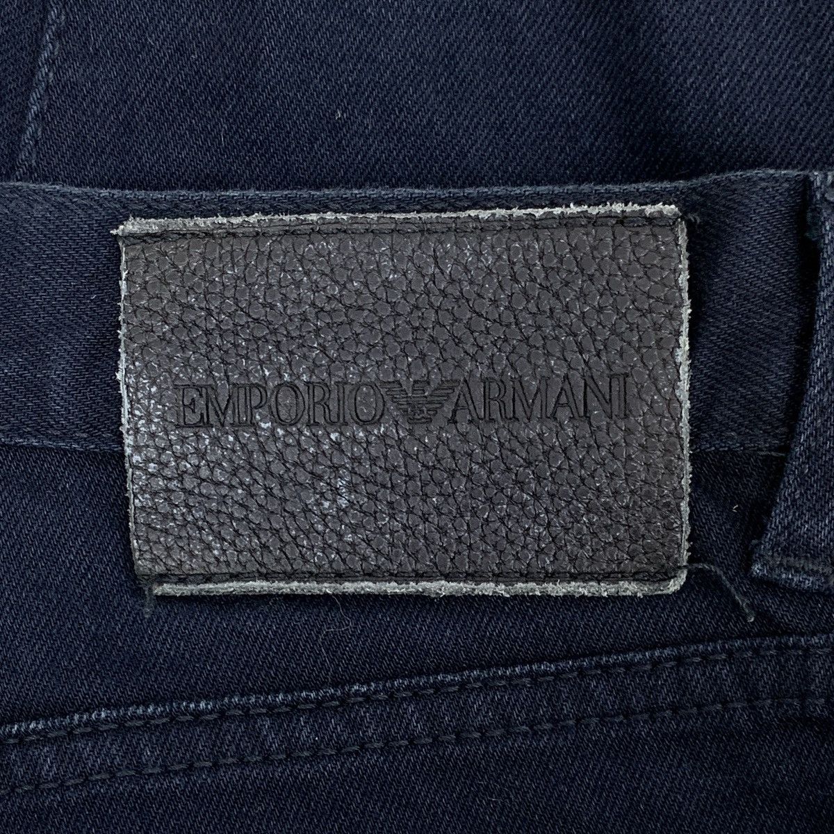 Armani Armani Dark Blue Cotton Denim Pants K26WX Size 29" - 6 Thumbnail