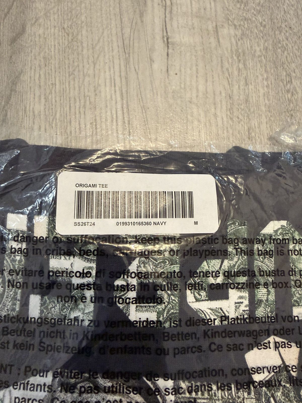 Supreme Supreme SS26 Origami Tee Navy - Size M Size US M / EU 48-50 / 2 - 8 Thumbnail