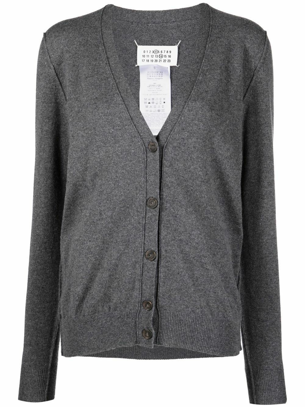 Maison Margiela o1y0625 Cardigan in Gray Size L / US 10 / IT 46 - 1 Thumbnail