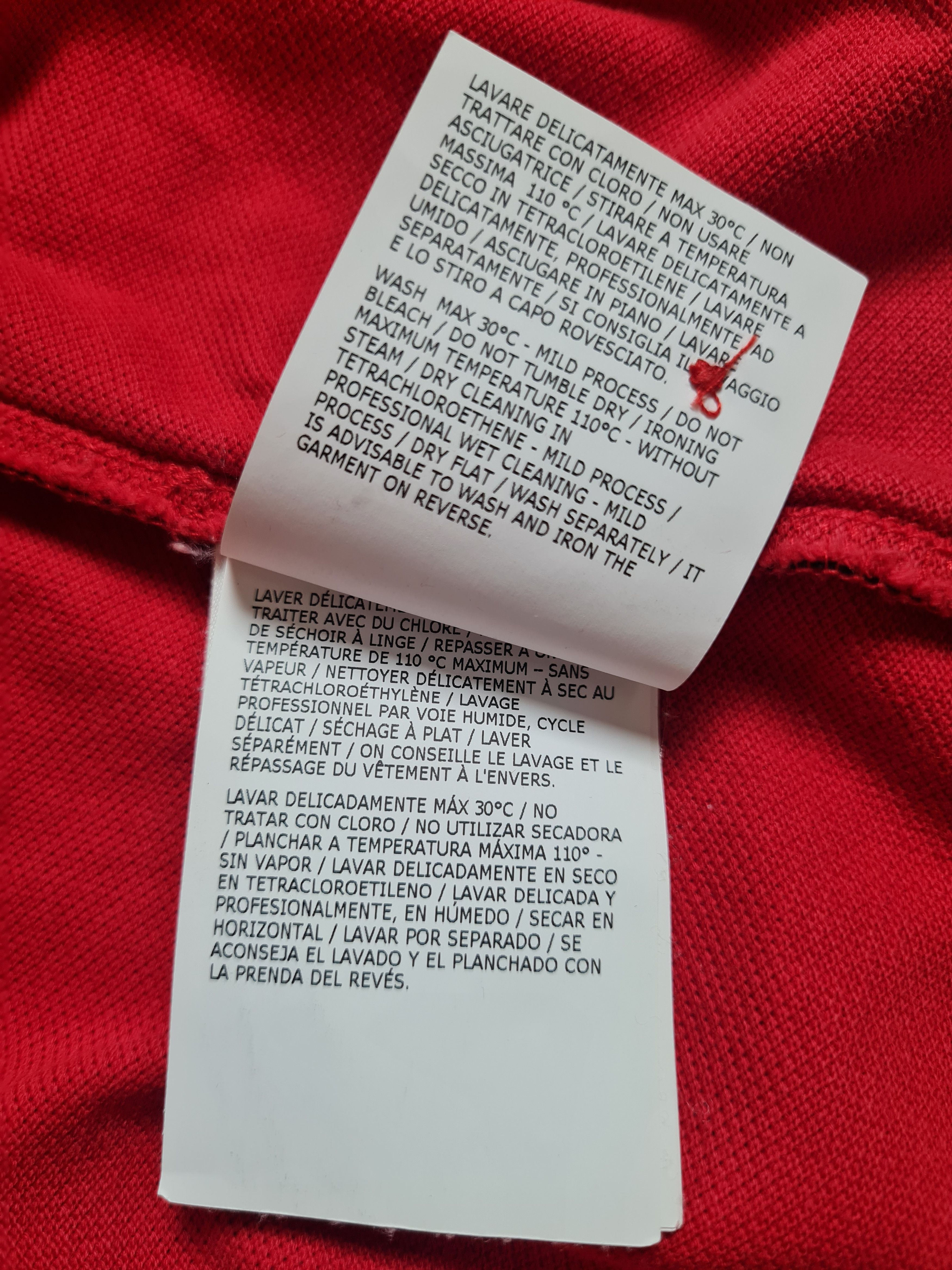 Moncler Mens T-Shirt MONCLER Logo Patch Polo Shirt In Red Size S Size US S / EU 44-46 / 1 - 21 Thumbnail