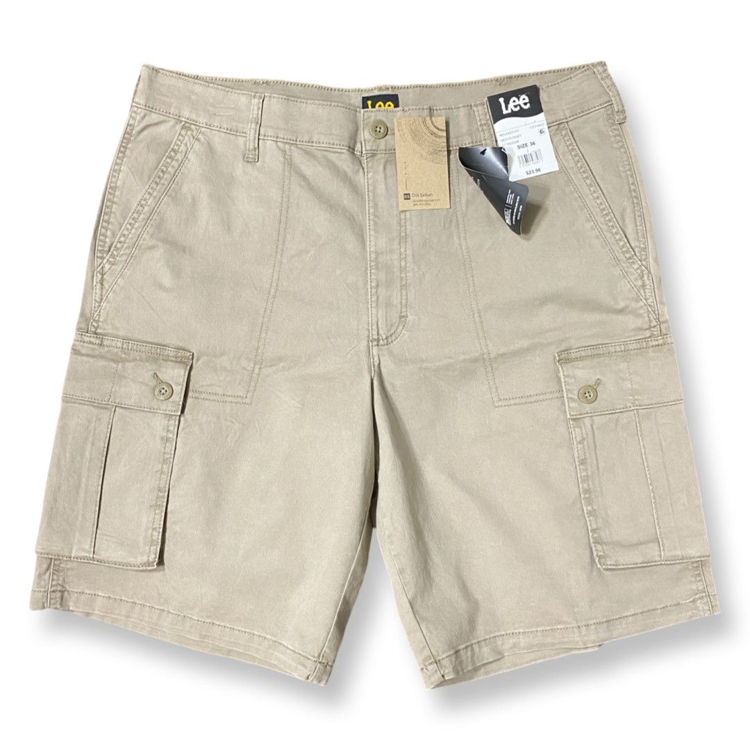 Lee Lee Men’s Beige Cargo Shorts Size 36 Size US 36 / EU 52 - 2 Thumbnail