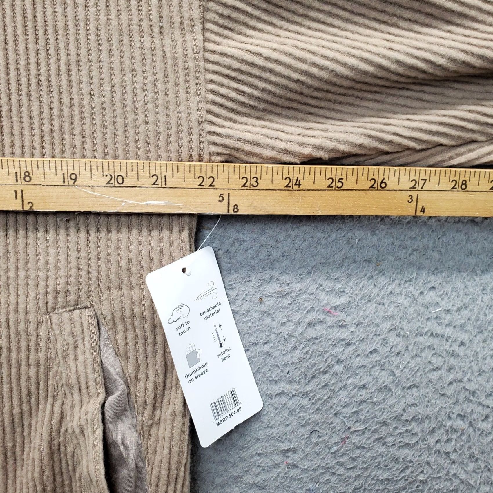 Jones New York Jones New York Sport Hoodie Womens M Brown 1/4 Zip Thumb Hole Hooded Raglan Sleeve Pullover NWT Size M / US 6-8 / IT 42-44 - 7 Thumbnail