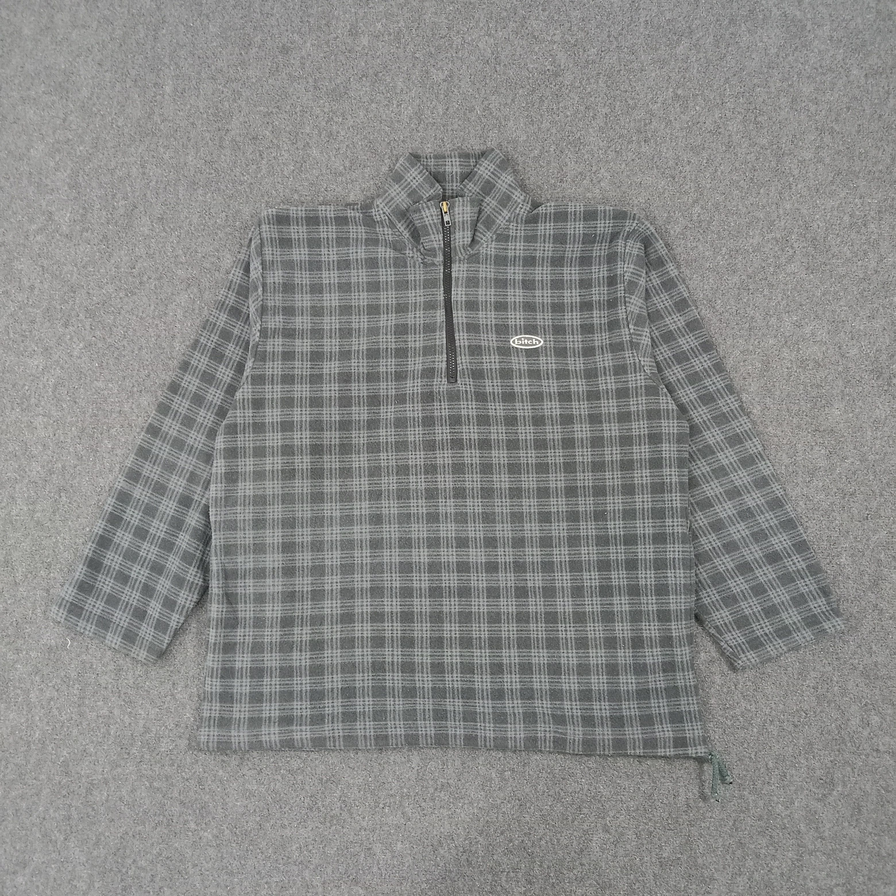 Bitch Skateboard Half Zipper Sweatshirt Jacket