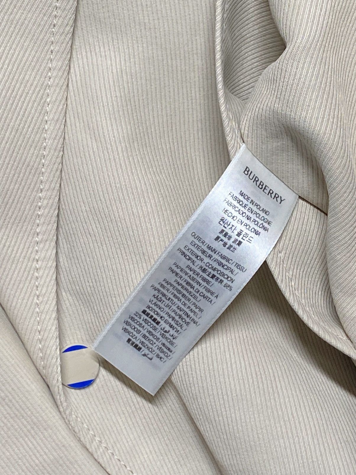 Burberry Burberry Double-Breasted Canvas Trench Jacket size 8 Size M / US 6-8 / IT 42-44 - 17 Thumbnail