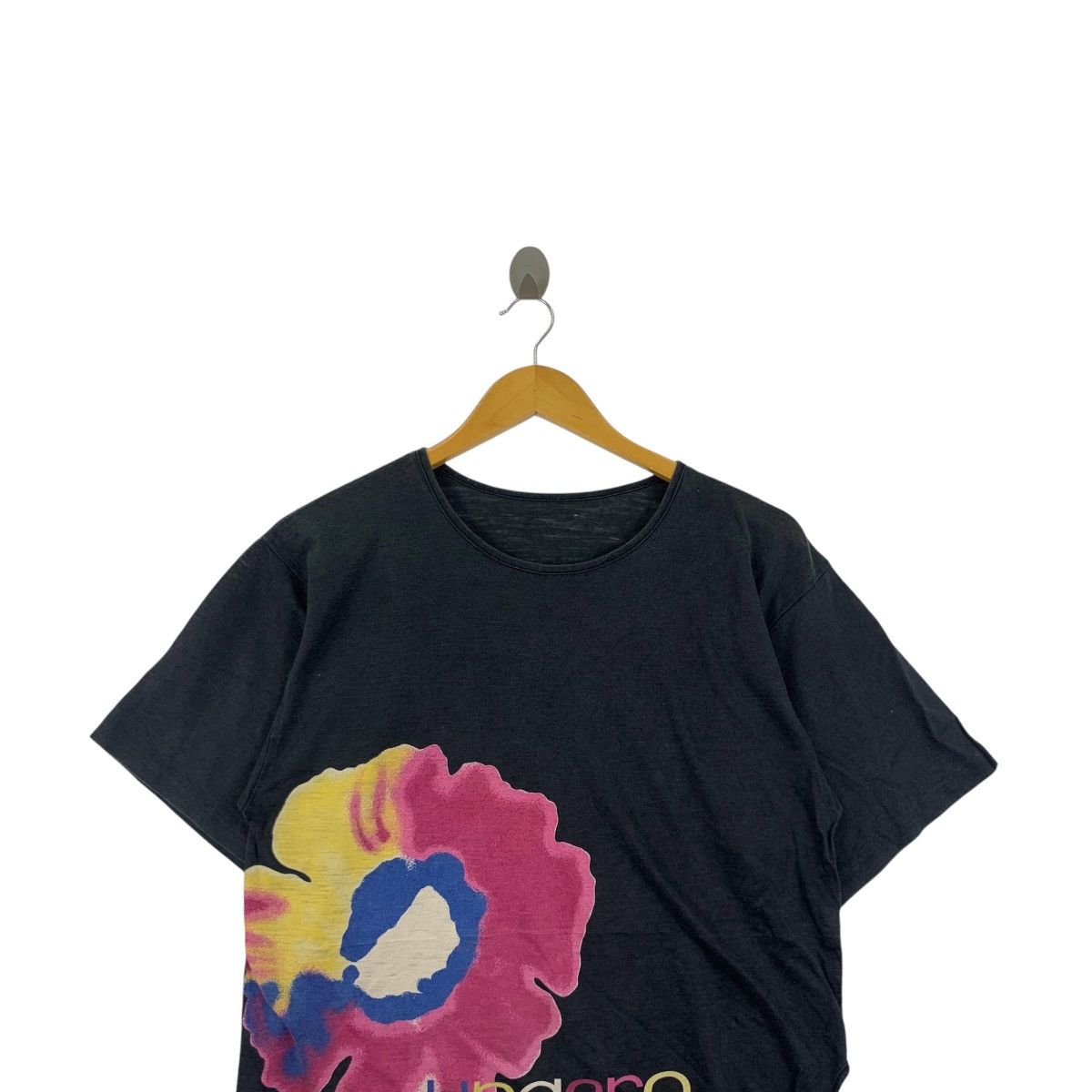 Vintage Vintage UNGARO PARIS FLORAL Illustration Painting Tee Shirt Size S / US 4 / IT 40 - 2 Thumbnail