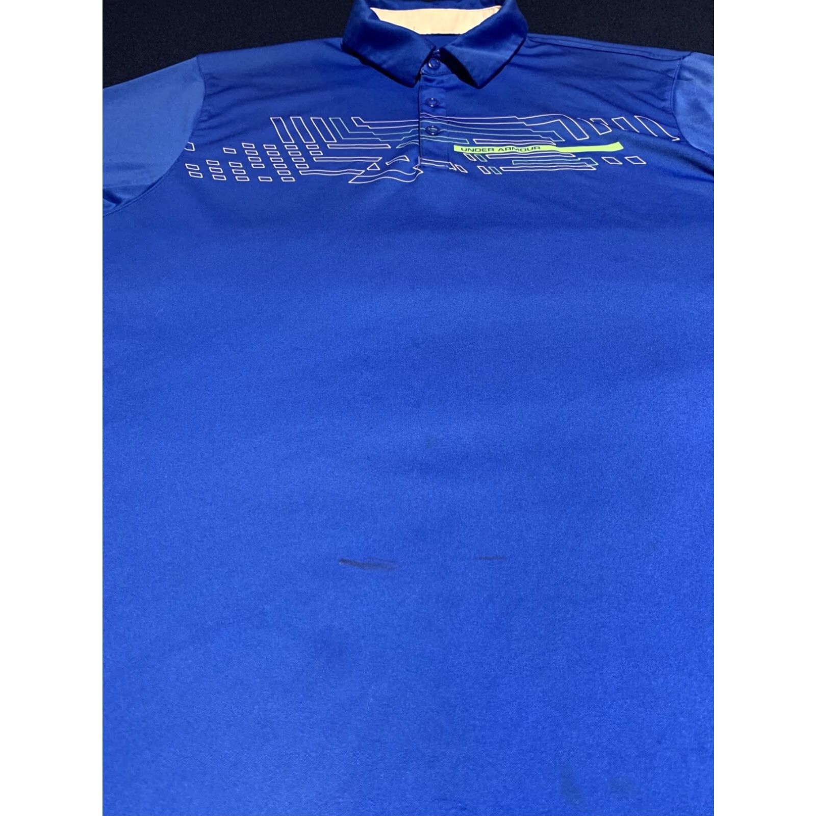 Under Armour Under Armour Mens Golf Polo Shirt Extra Large XL Blue Loose Size US XL / EU 56 / 4 - 2 Thumbnail