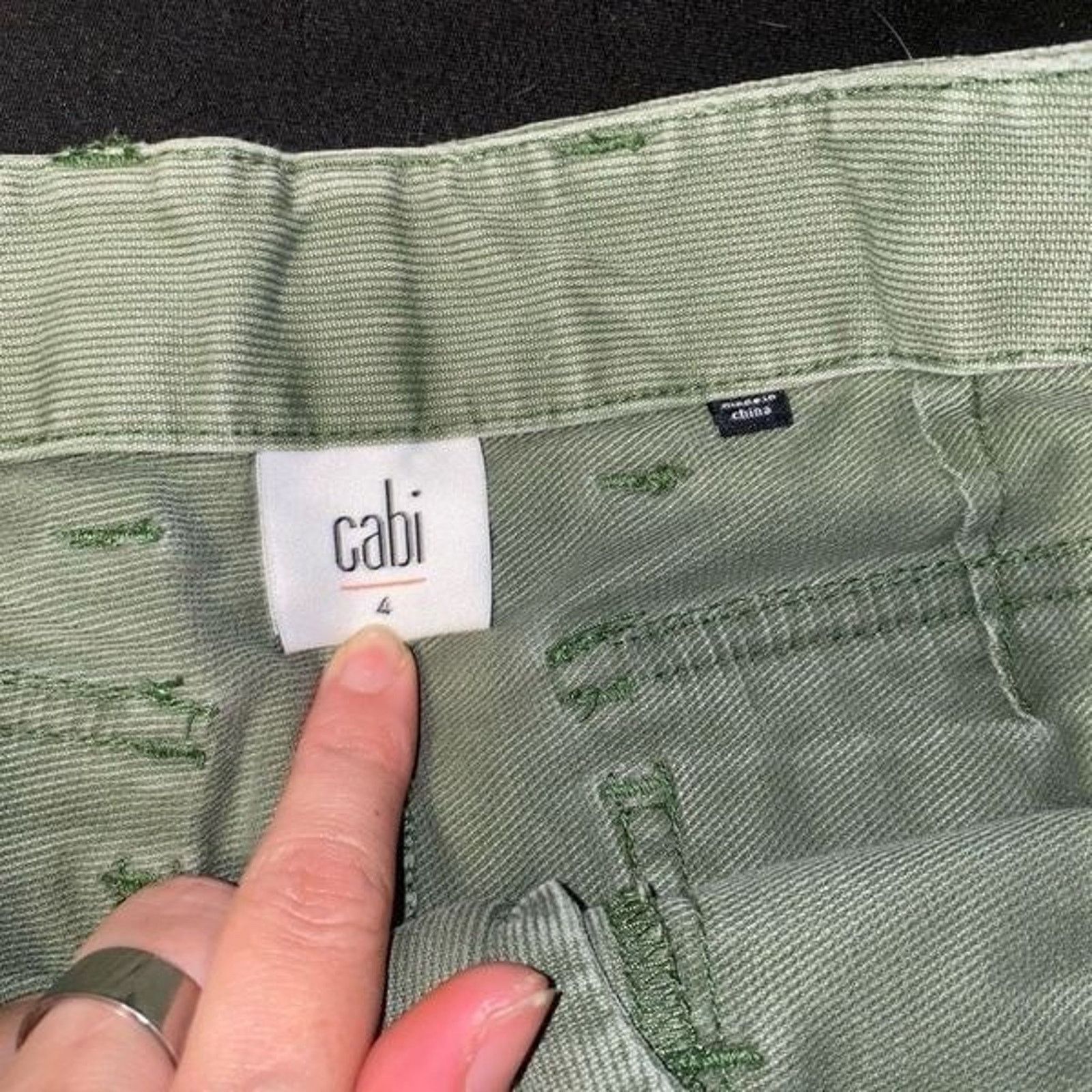 Anthropologie CAbi Green Quest Cord Mid-Rise Classic Jeans Pants Size 4 Size 27" / US 4 / IT 40 - 4 Thumbnail