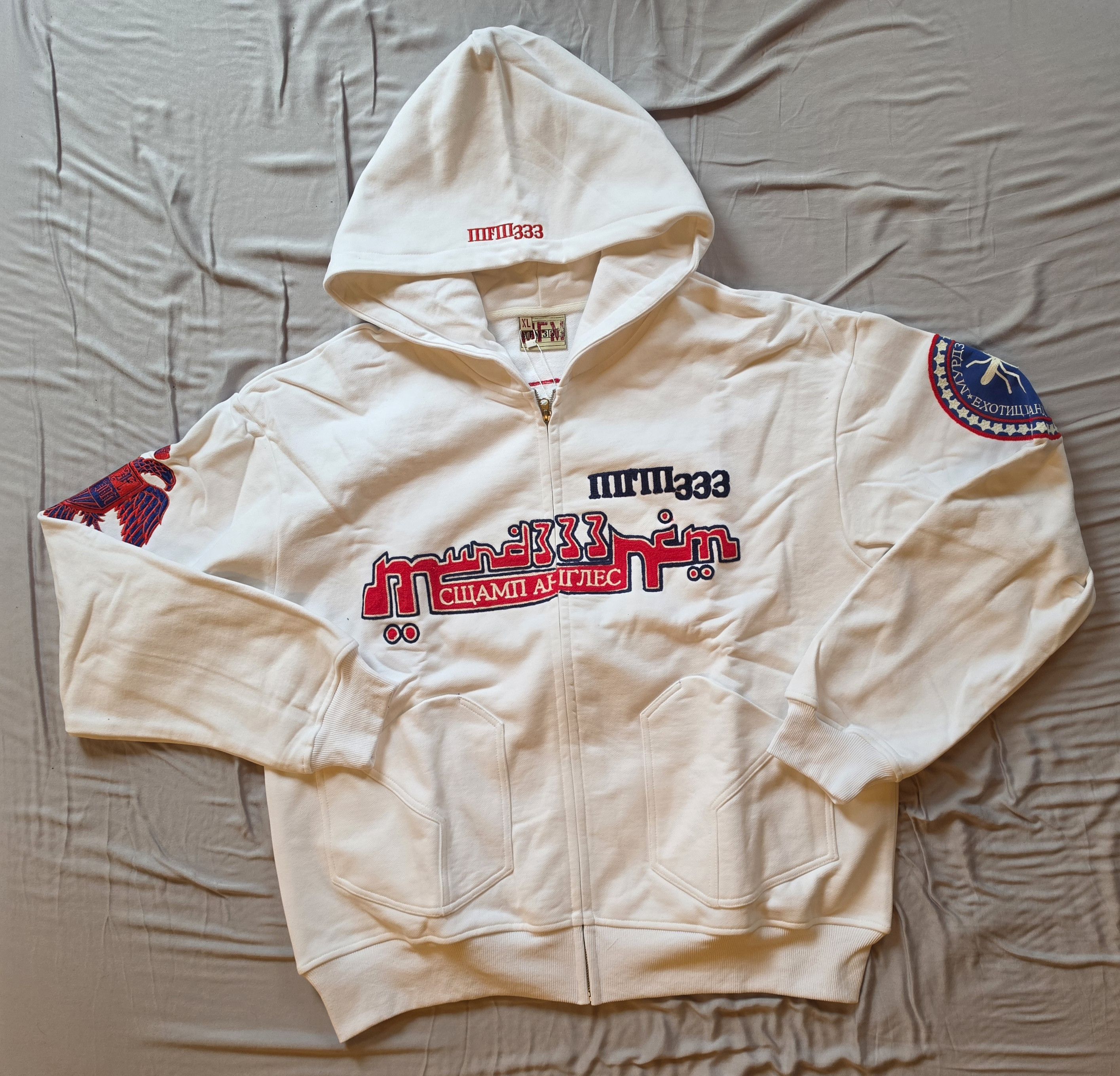 murd333r.fm MURD333R.FM WHITE JUSTICE 2.0 HOODIE Size US XL / EU 56 / 4 - 1 Thumbnail