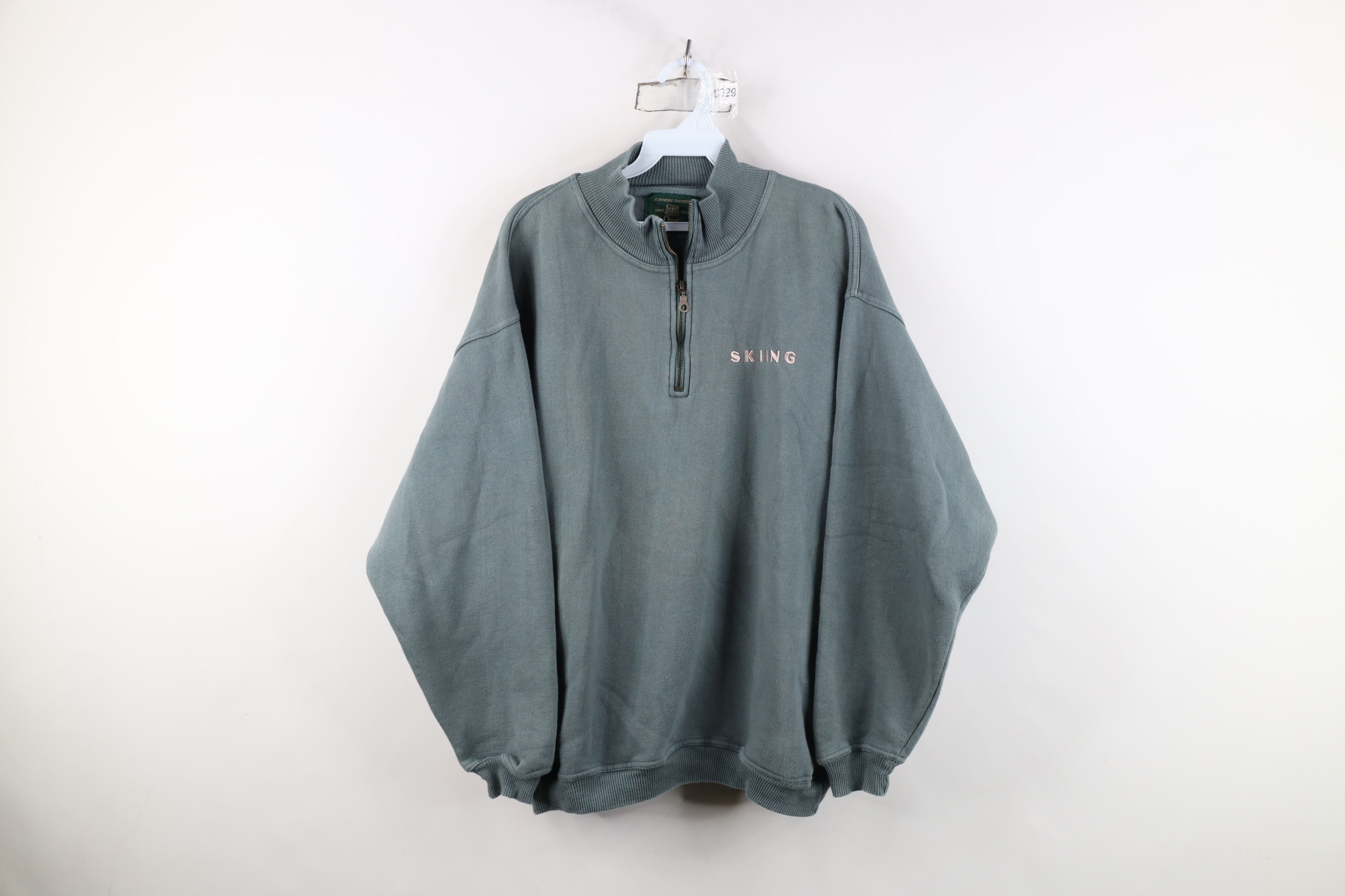 Orvis Vintage 90s Orvis Spell Skiing Half Zip Pullover Sweatshirt Size US XL / EU 56 / 4 - 1 Thumbnail