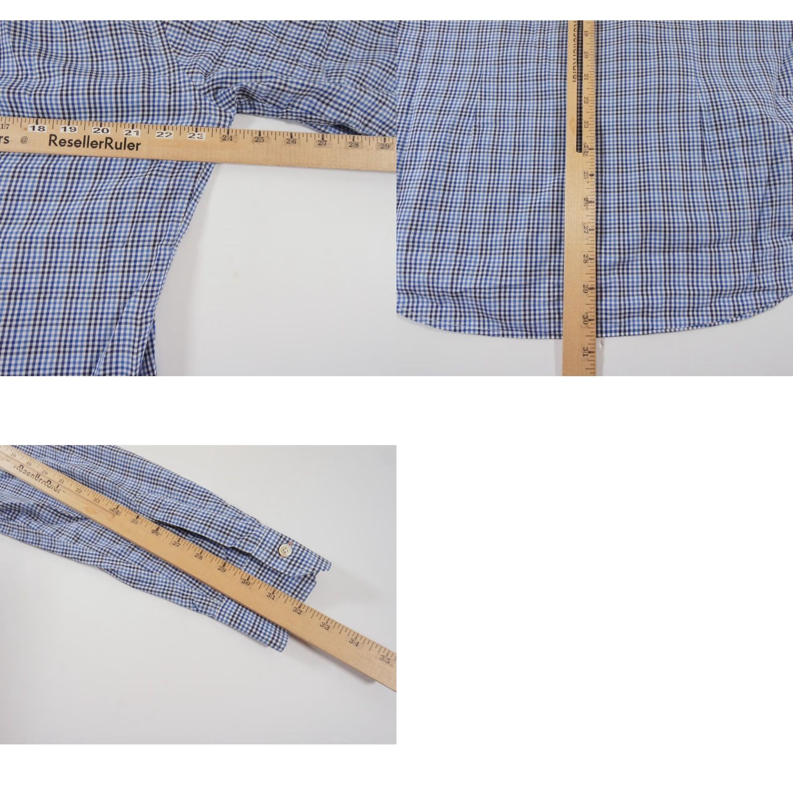 Paul Smith VINTAGE Paul Smith Shirt Mens 16" Blue Button Up Long Sleeve Gingham Check Business Work Size US L / EU 52-54 / 3 - 8 Thumbnail