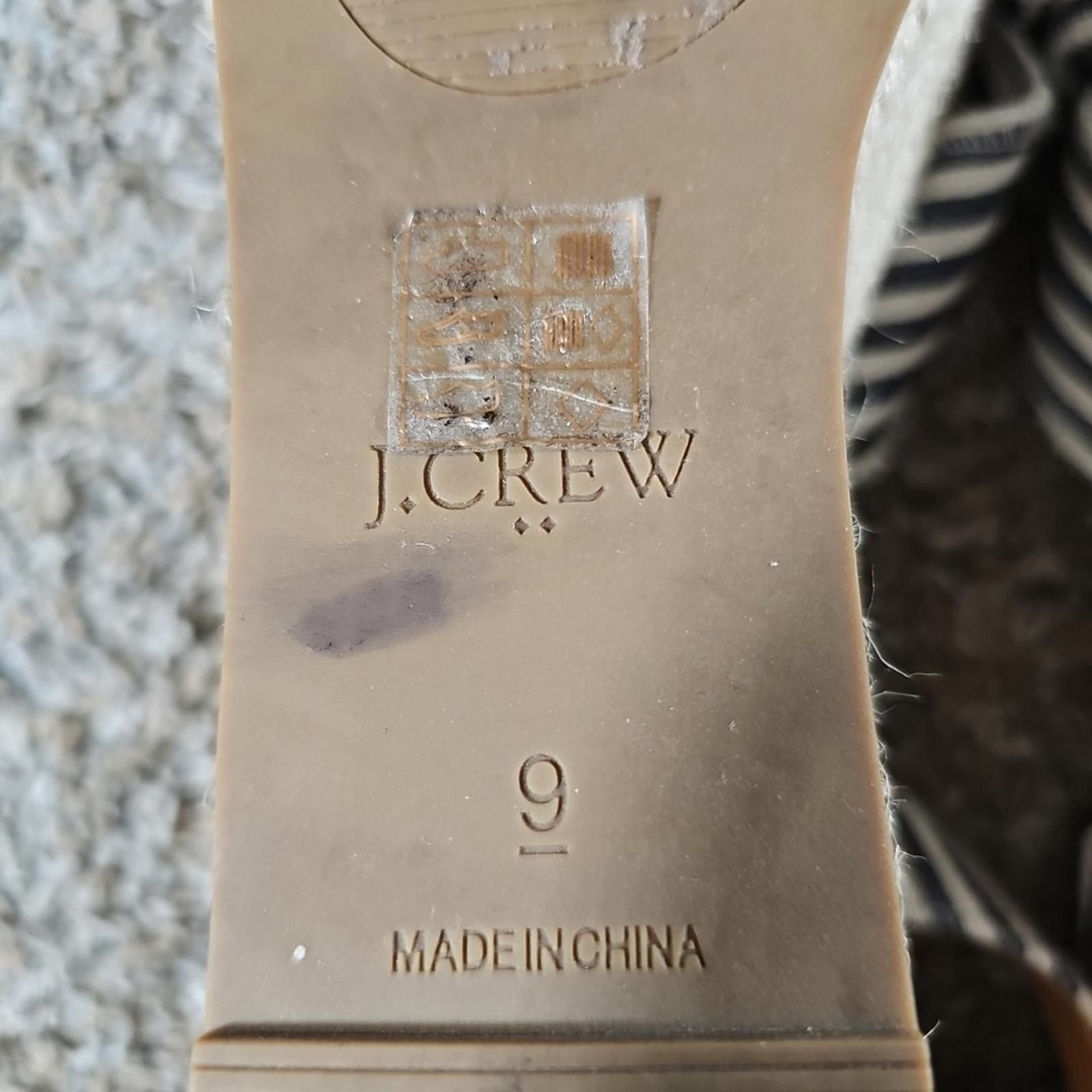 J.Crew J. Crew Sz 9 Seersucker Dockside Sisal Platform Shoes Size US 9 / IT 39 - 8 Thumbnail