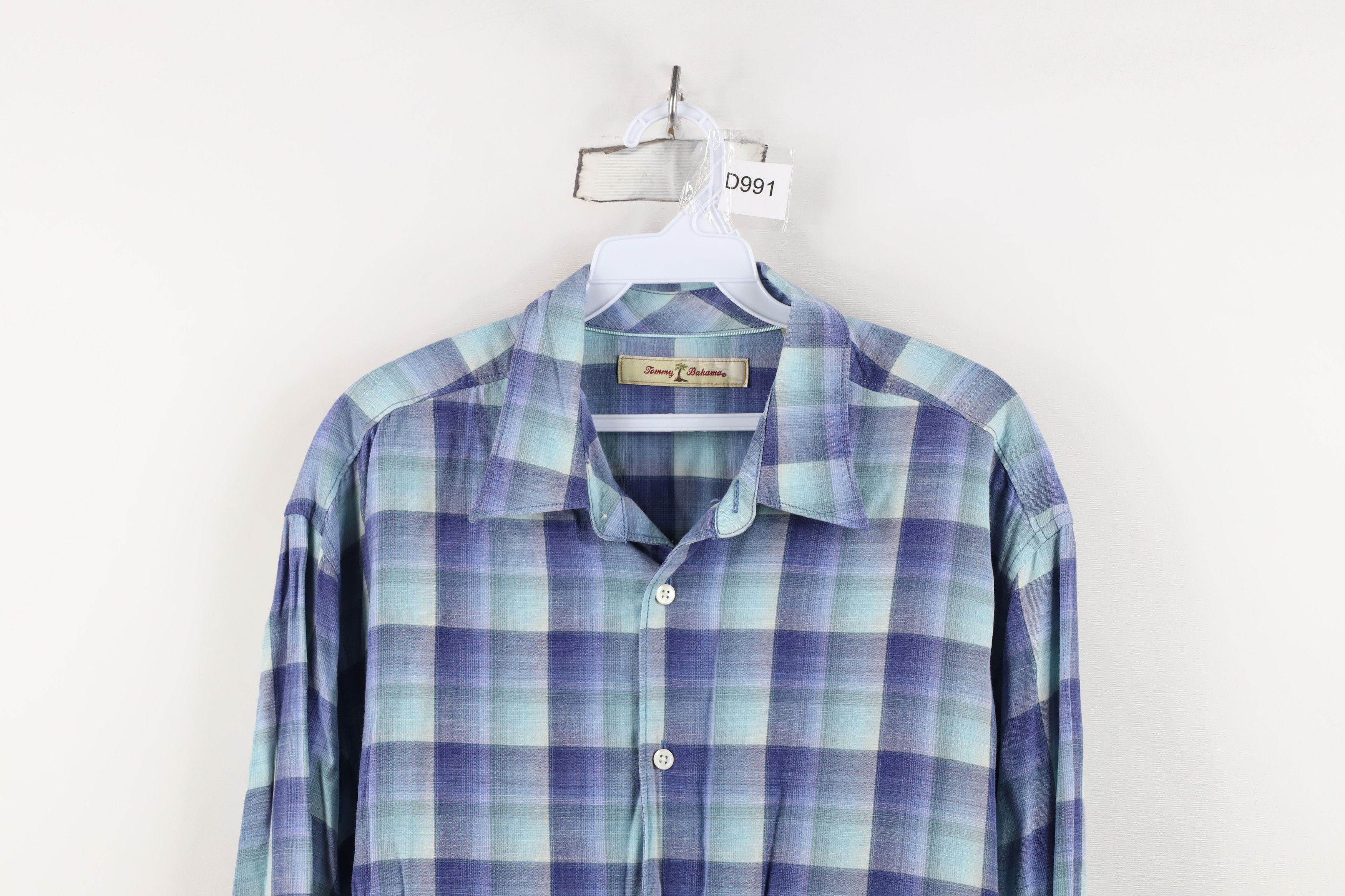 Tommy Bahama Vintage Tommy Bahama Blend Collared Button Shirt Plaid Size US L / EU 52-54 / 3 - 2 Thumbnail
