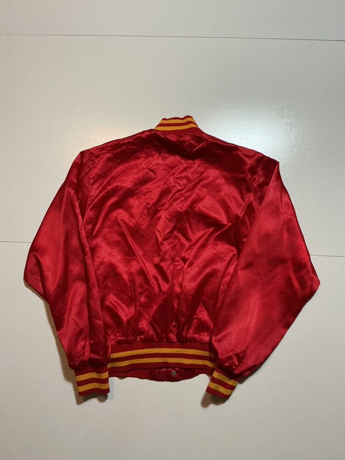 Swingster Vintage 80s Swingster U.S. Marines Satin Bomber Jacket Size US M / EU 48-50 / 2 - 2 Thumbnail