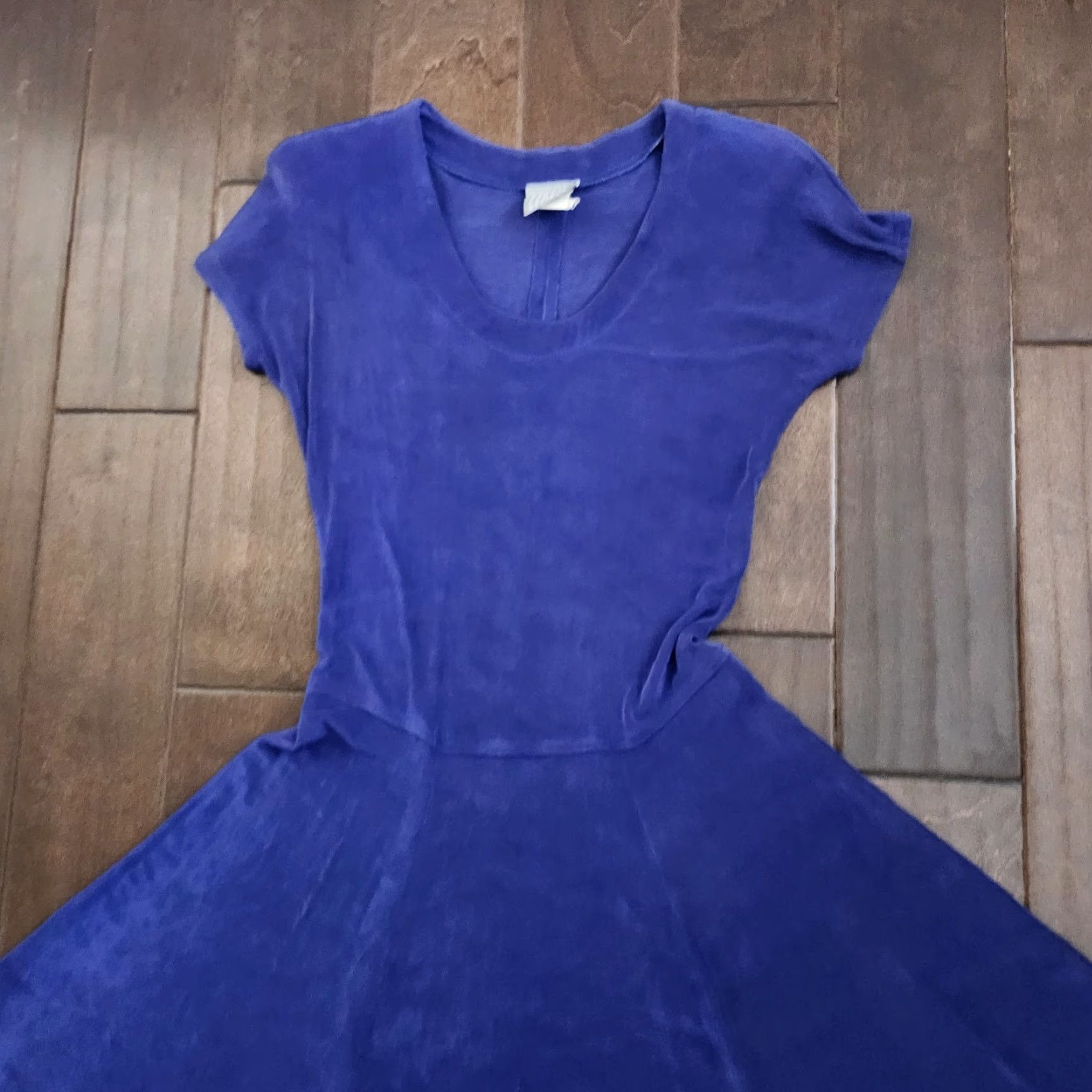 Vintage Rabbit Rabbit Rabbit Designs Blue Fit Flare Dress Womens 6 USA Size M / US 6-8 / IT 42-44 - 5 Thumbnail