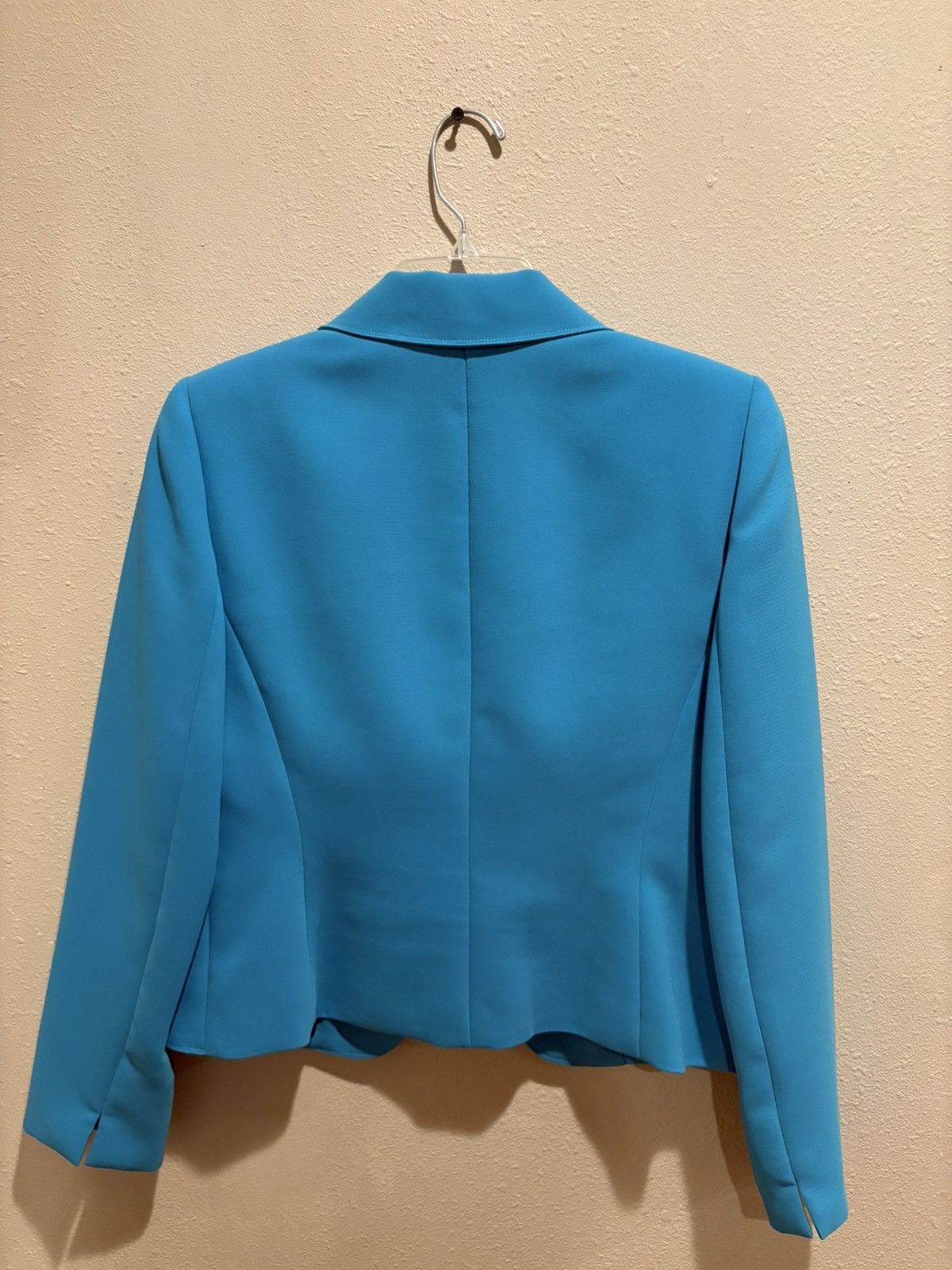Elie Tahari Elegant Teal Women's Tagari Petite Blazer Size S / US 4 / IT 40 - 2 Thumbnail