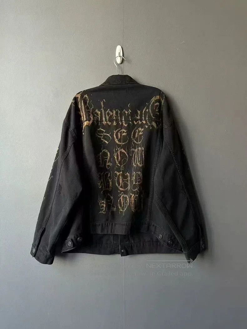 Balenciaga Balenciaga Distressed Denim Jacket. Size US XS / EU 42 / 0 - 2 Thumbnail