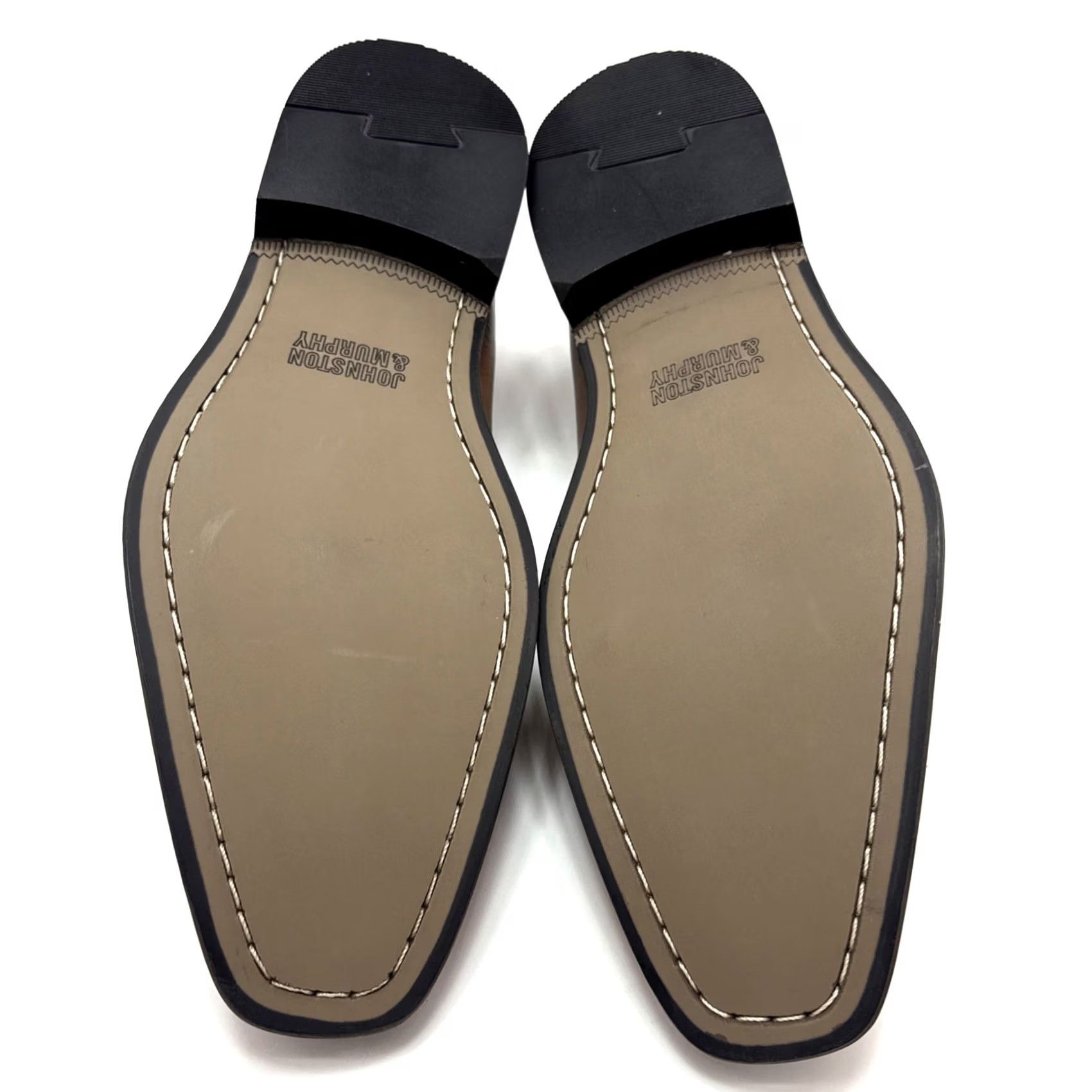 Johnston & Murphy Johnston & Murphy Archer Leather Bit Loafers Tan Mens Size 9 M Dress Slip On Leather Upper Loafers & Slip Ons Men Tan Archer Leather Loafers Mens 9 M Size US 9 / EU 42 - 6 Thumbnail