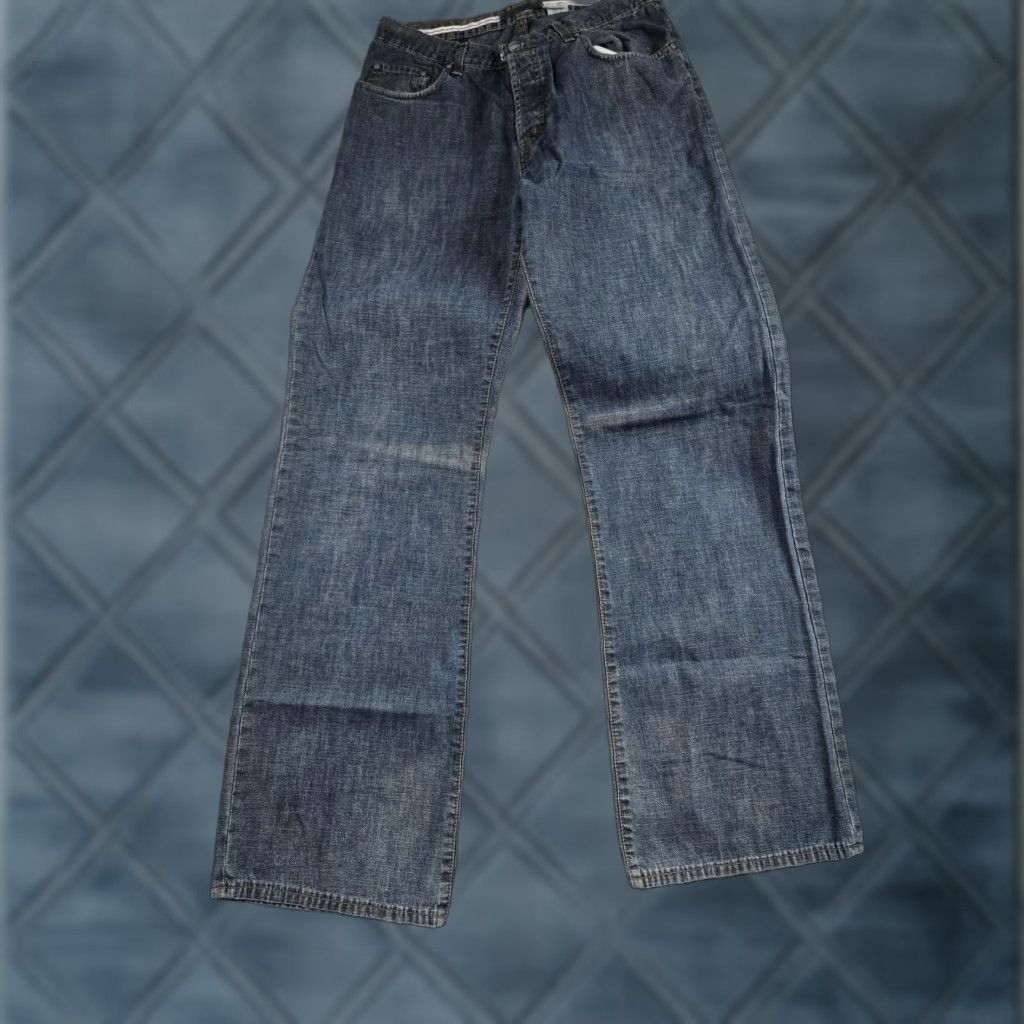 John Varvatos John Varvatos Jeans Mens 36x32 Blue Denim Straight Leg Baggy Fit Medium Wash 5-Pocket Distressed Regular Modern Rock USA Jeans Mens Size US 36 / EU 52 - 1 Thumbnail
