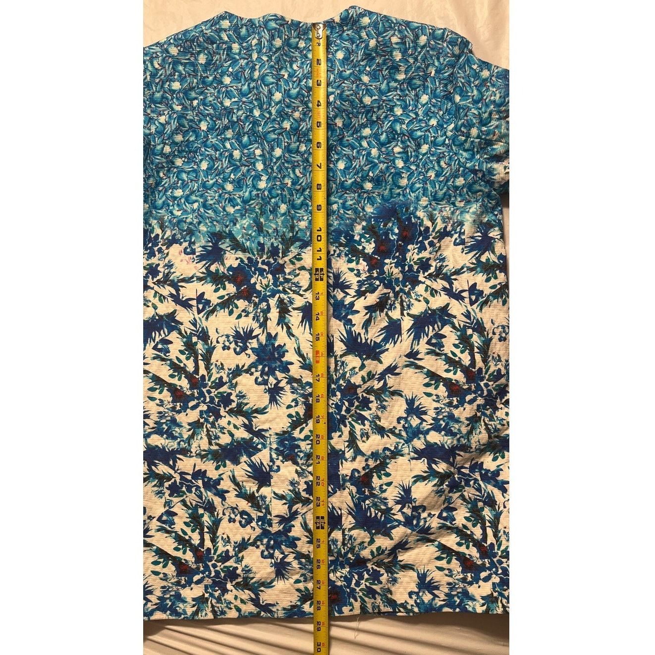 See U Soon Blue Floral Linen Blend Jacket - Size: 1