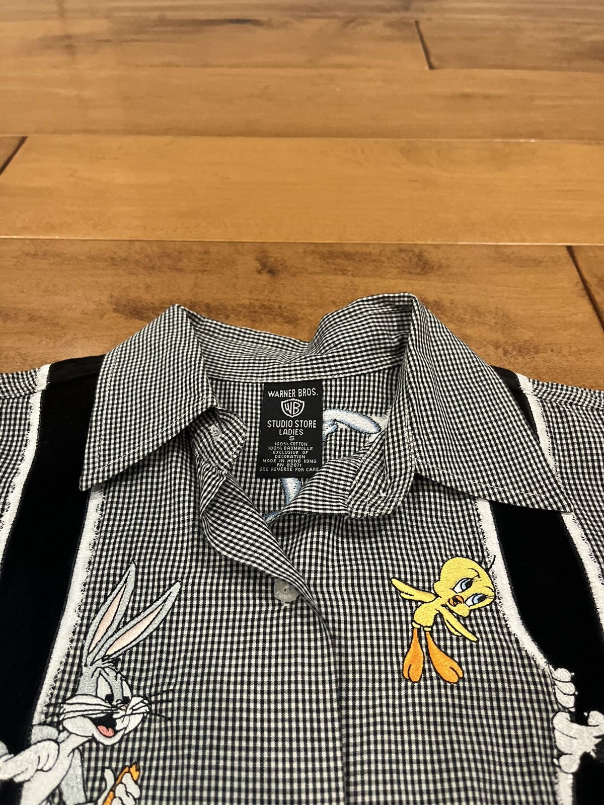 Vintage × Warner Bros Warner Bros Disney Looney Tunes Vintage 90s Button Up Shirt Size S / US 4 / IT 40 - 5 Thumbnail