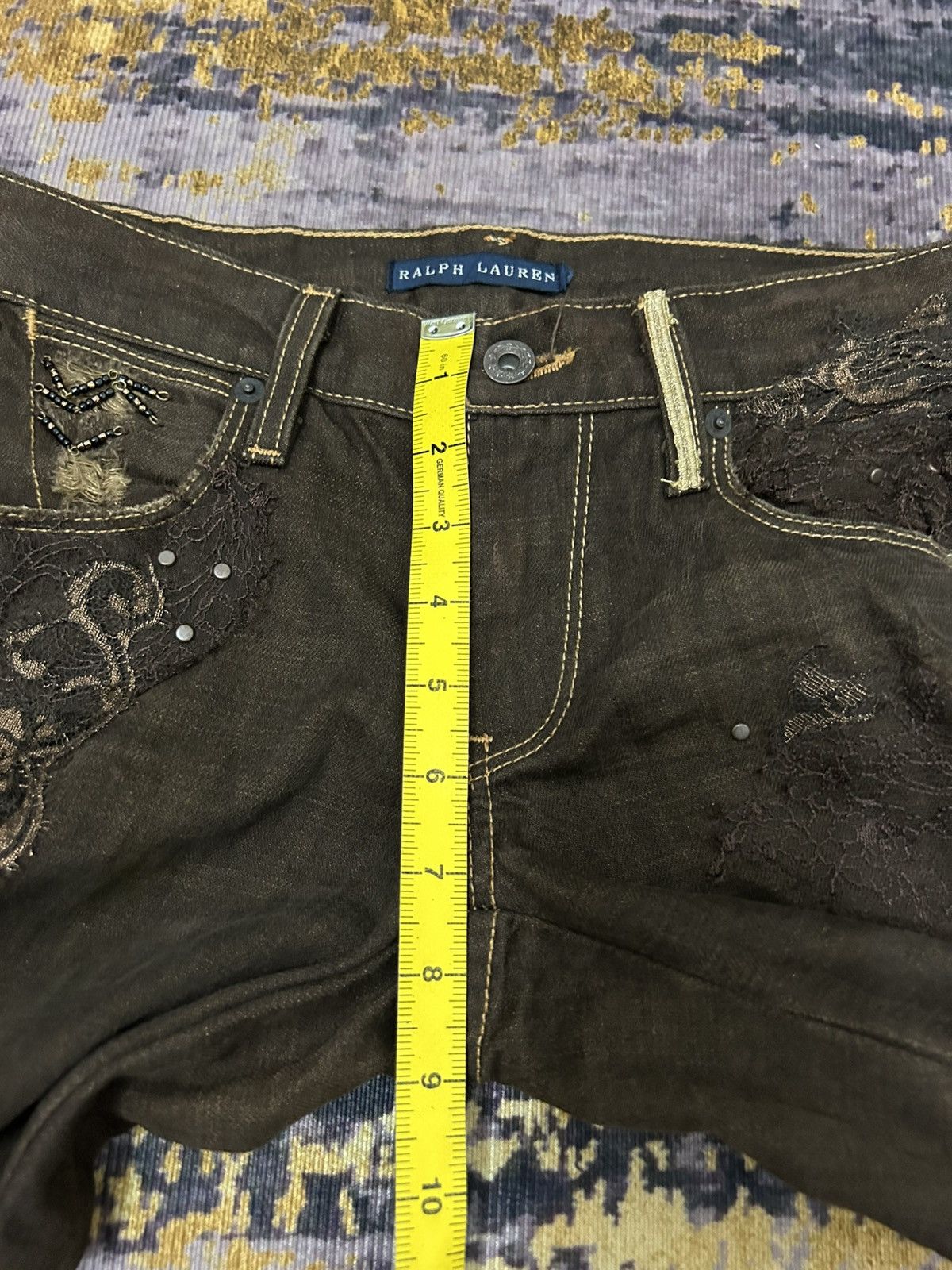 Ralph Lauren Ralph Lauren Lace Ripped Bead Jeans Size US 28 / EU 44 - 20 Thumbnail