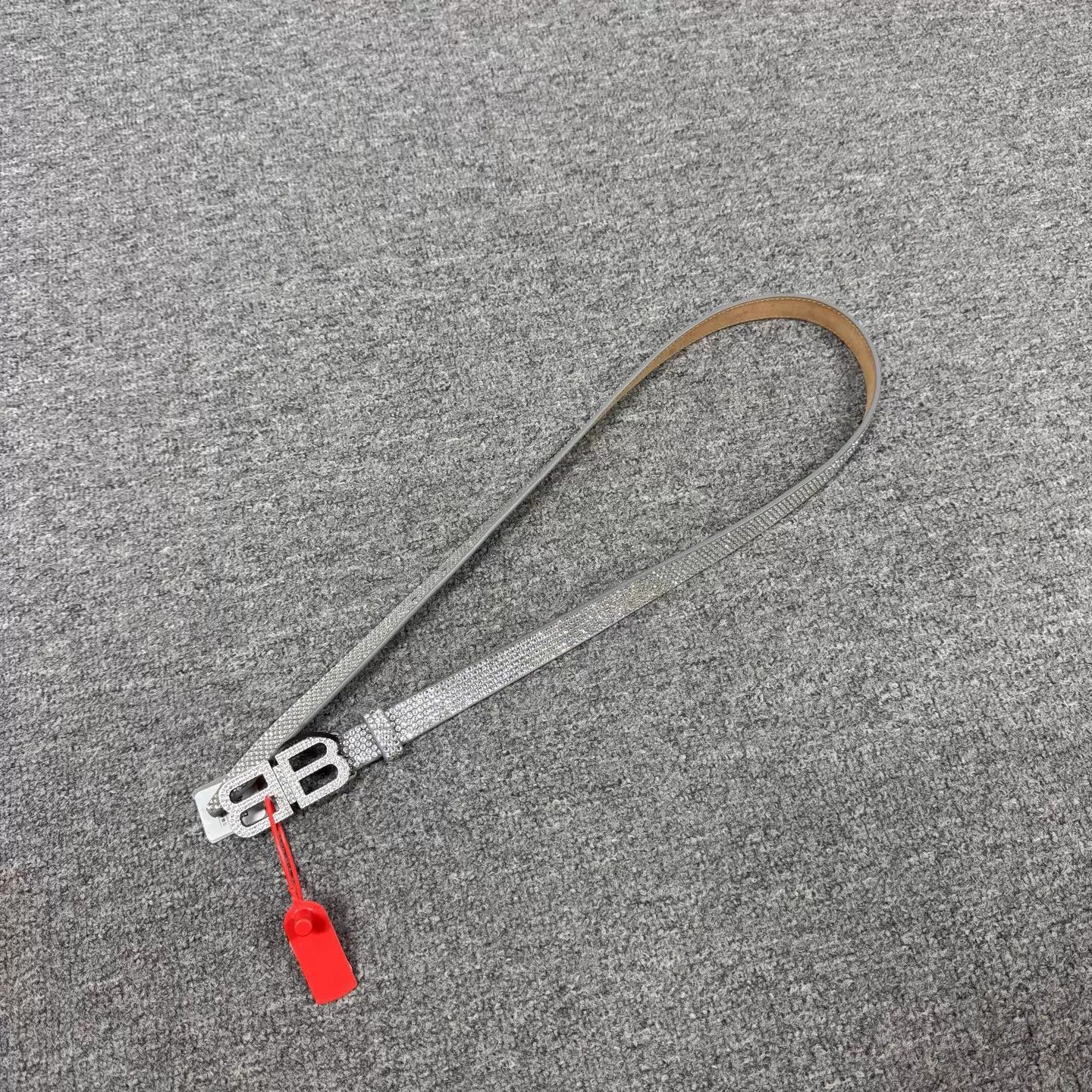 Balenciaga Balenciaga BB Hourglass Thin Full Diamond Belt 99 New Size ONE SIZE - 2 Thumbnail