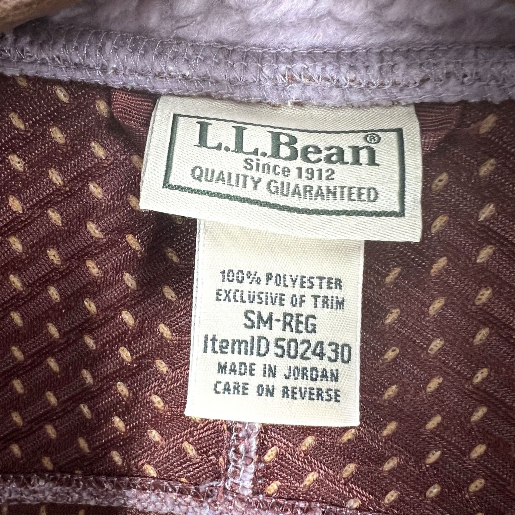Vintage VINTAGE LL Bean Mountain Pile Vest Womens Small Lavender Sherpa Fleece Full Zip Hiking Size S / US 4 / IT 40 - 6 Thumbnail