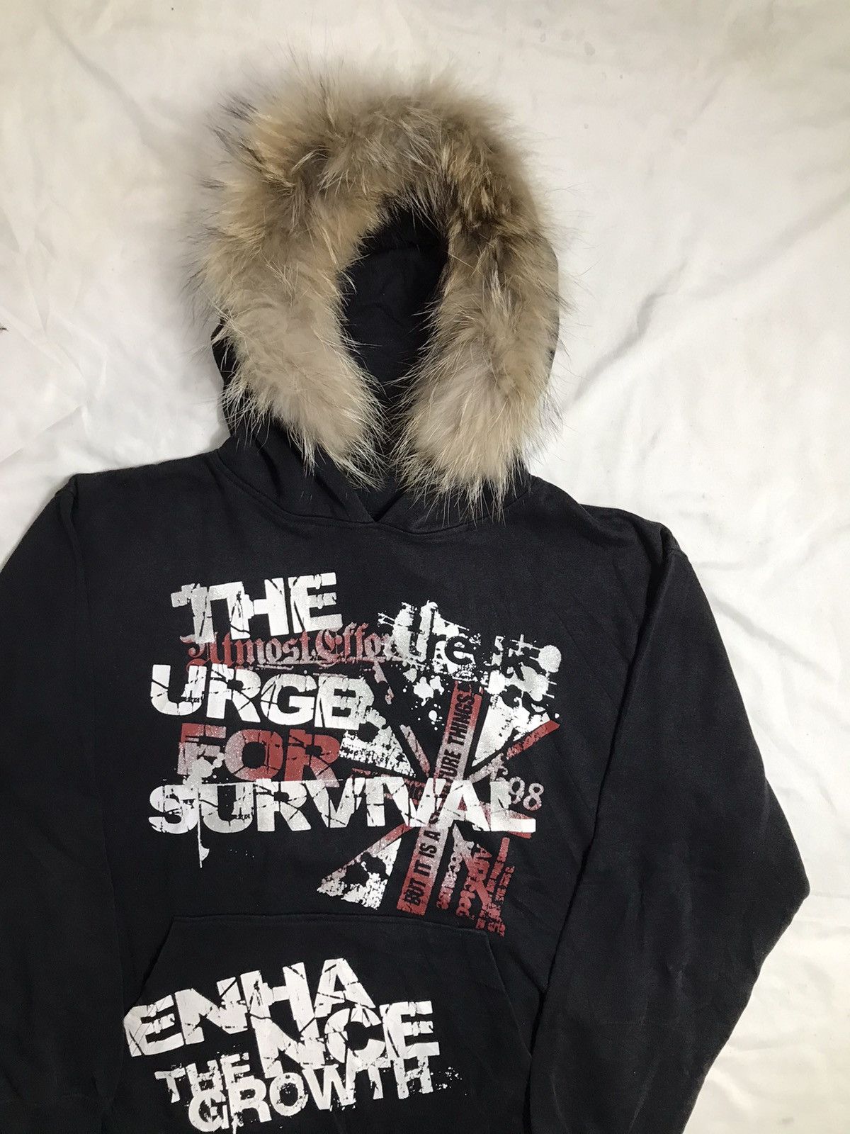 If Six Was Nine Japanese british flag Poem Fur Hoodie ifsix lgb gothic style Size US L / EU 52-54 / 3 - 3 Thumbnail