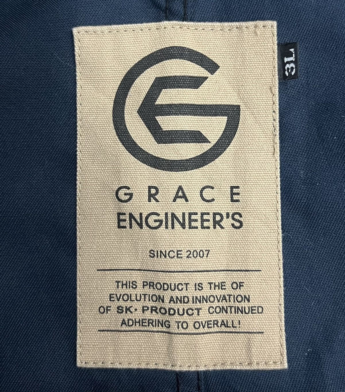 Japanese Brand × Vintage Vintage Grace Engineer's GE-157 Work Overalls – Navy Blue Size US 38 / EU 54 - 18 Thumbnail
