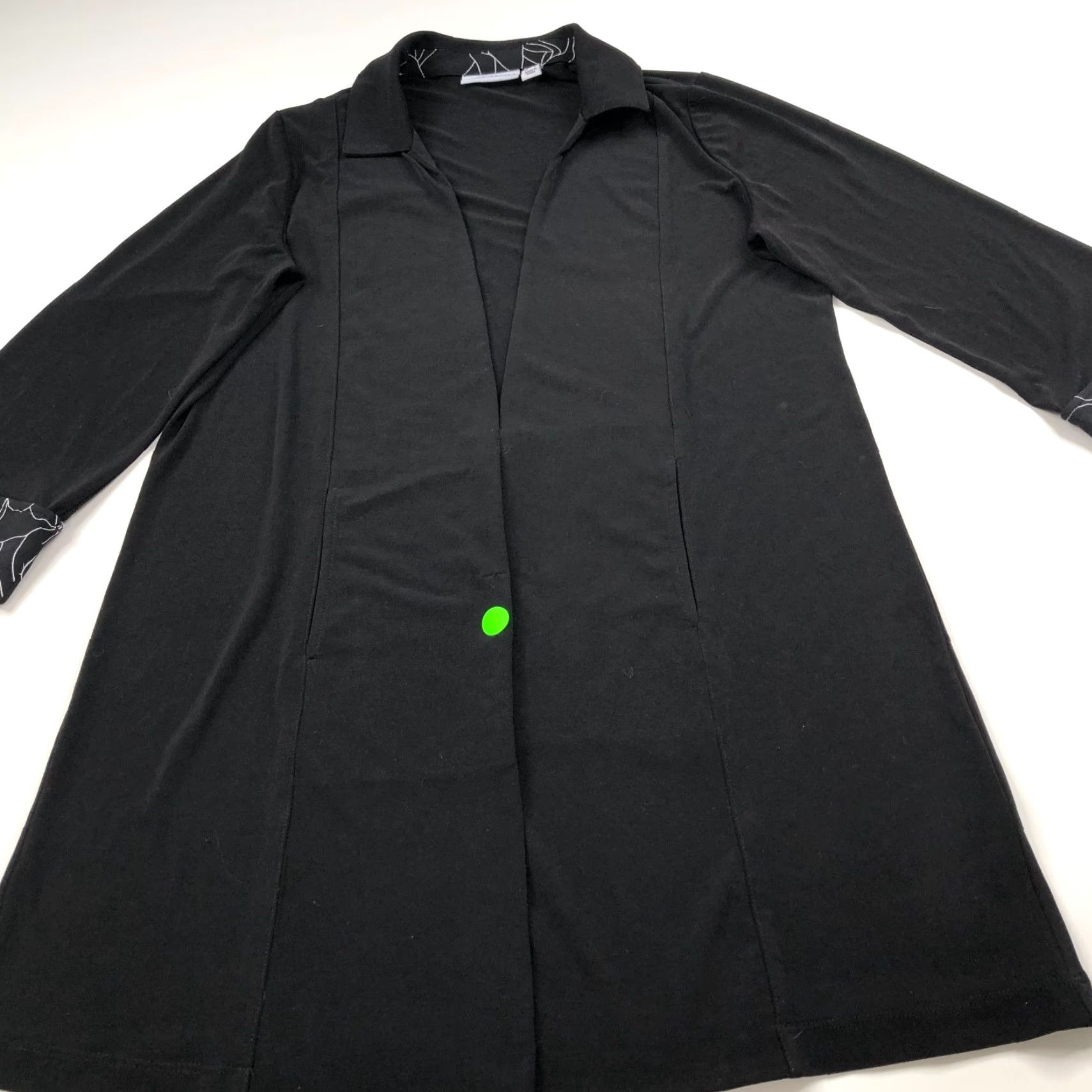 Vintage Susan Graver Open Front Cardigan Duster Sweater Black Women's XS? No - use original size S Size S / US 4 / IT 40 - 3 Thumbnail