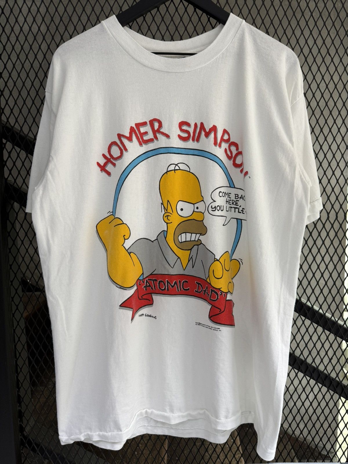 The Simpsons Vintage 1989 Homer Simpson Atomic Dad Tee Size US XL / EU 56 / 4 - 1 Thumbnail