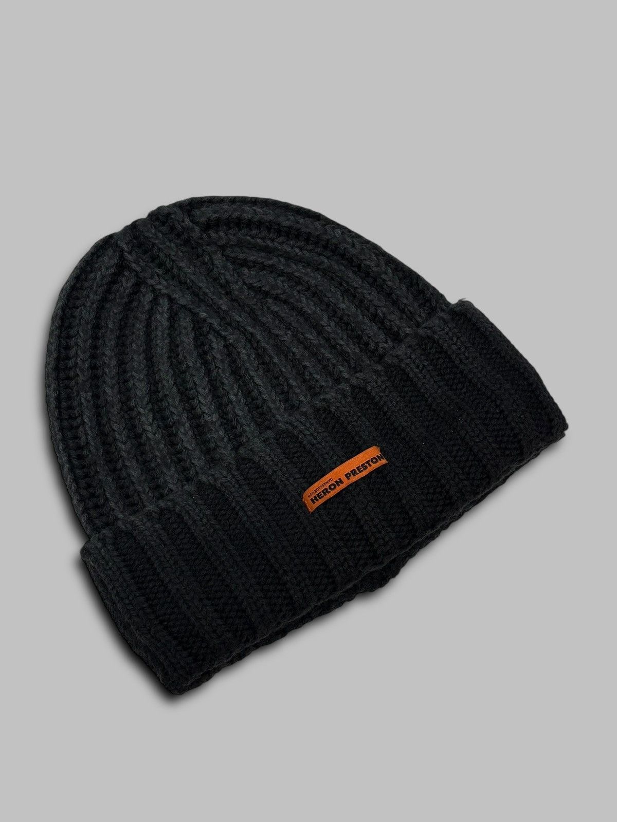 Heron Preston 🔥 HERON PRESTON RIBBED KNIT HAT FADE EFFECT RARE DESIGN Size ONE SIZE - 1 Thumbnail