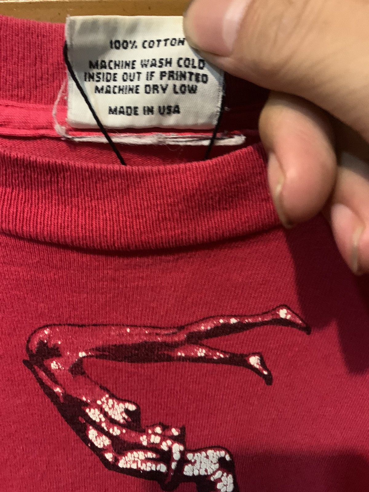 Vintage 1990s Safe Sex Graphic by Stewart Kauffman Tee Size US M / EU 48-50 / 2 - 6 Thumbnail