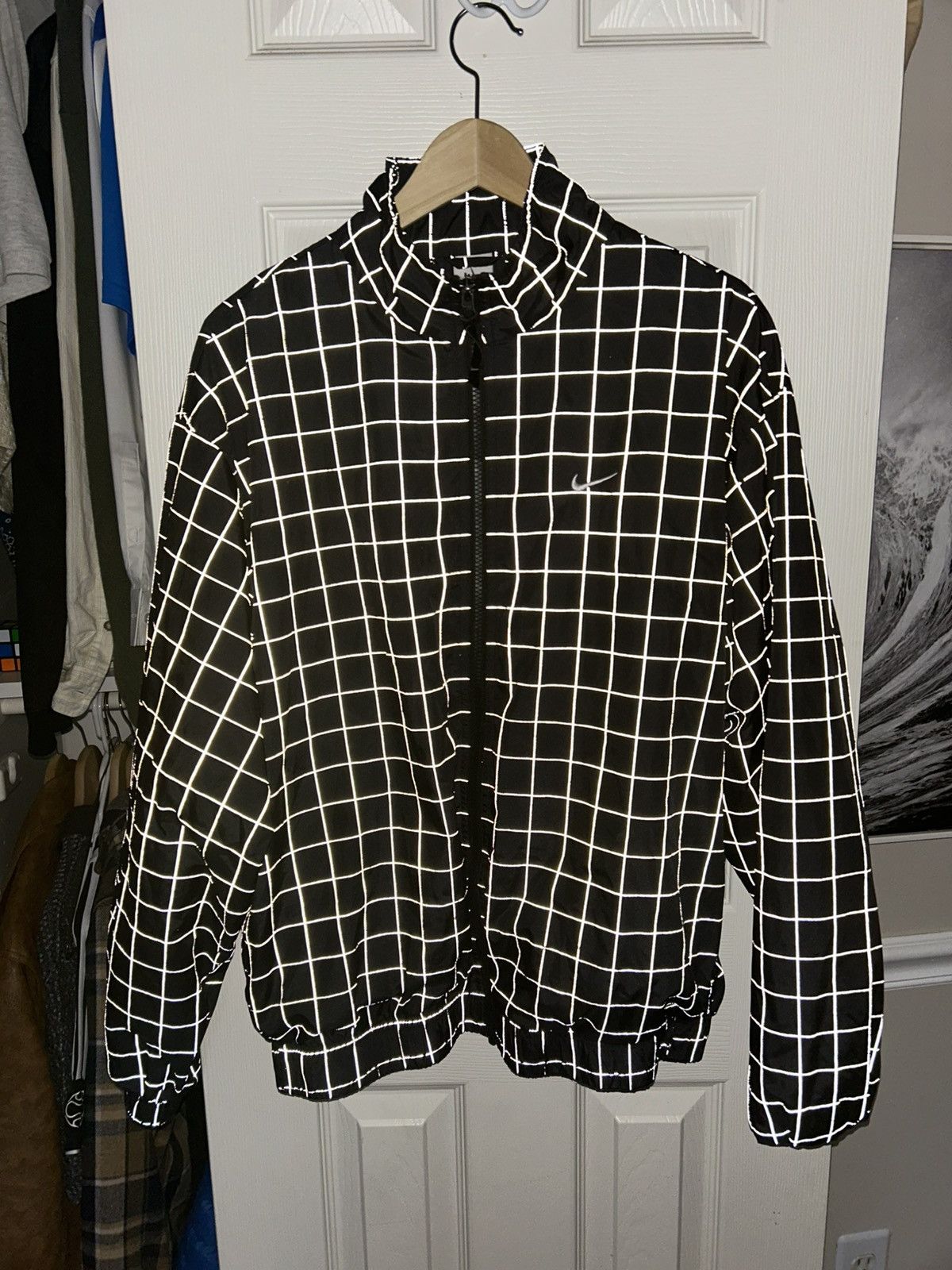 Nike × Vintage Vintage Reflective Nike Rain Jacket Size US M / EU 48-50 / 2 - 5 Thumbnail