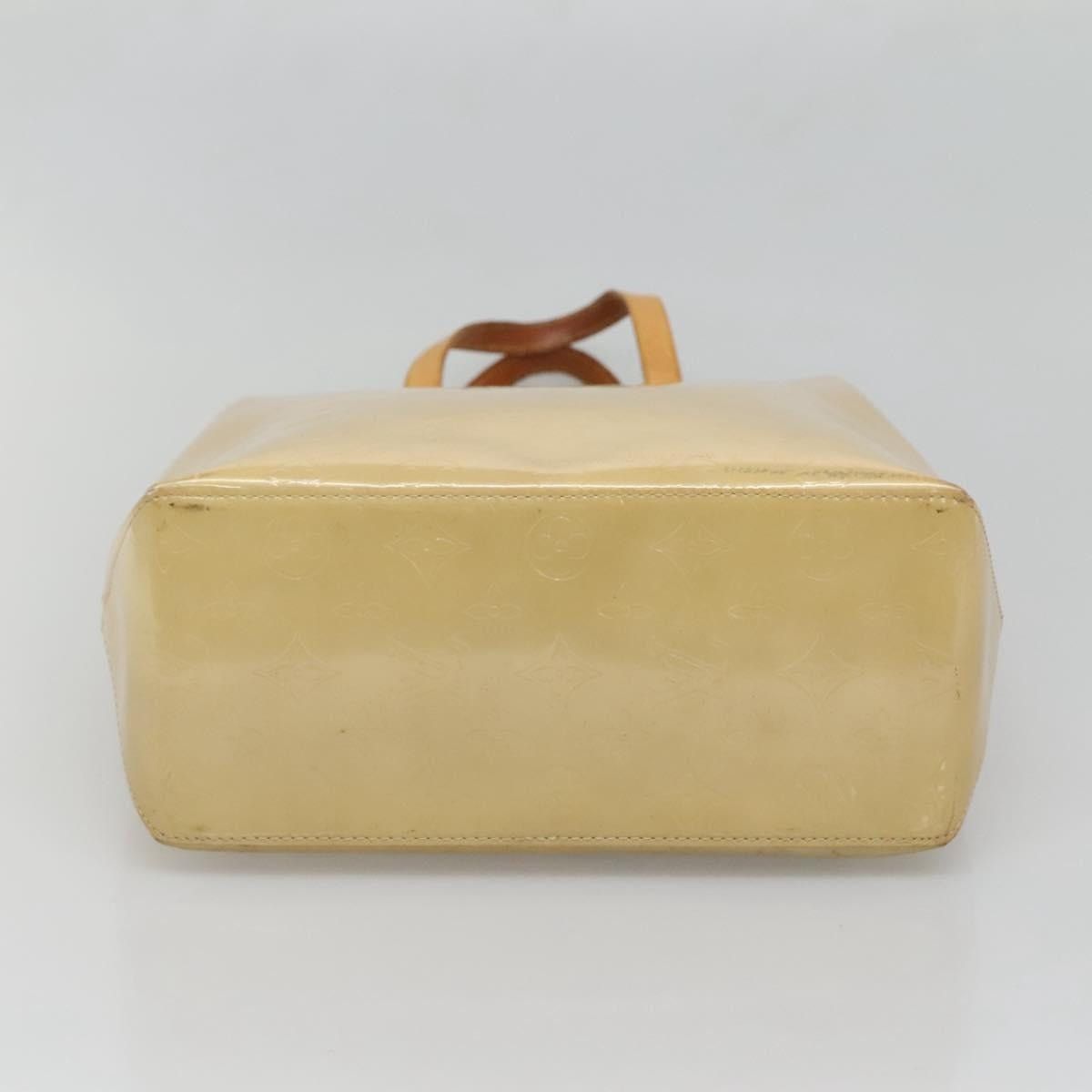 Louis Vuitton LOUIS VUITTON Monogram Vernis Reade MM Hand Bag Beige M91141 Size ONE SIZE - 9 Thumbnail