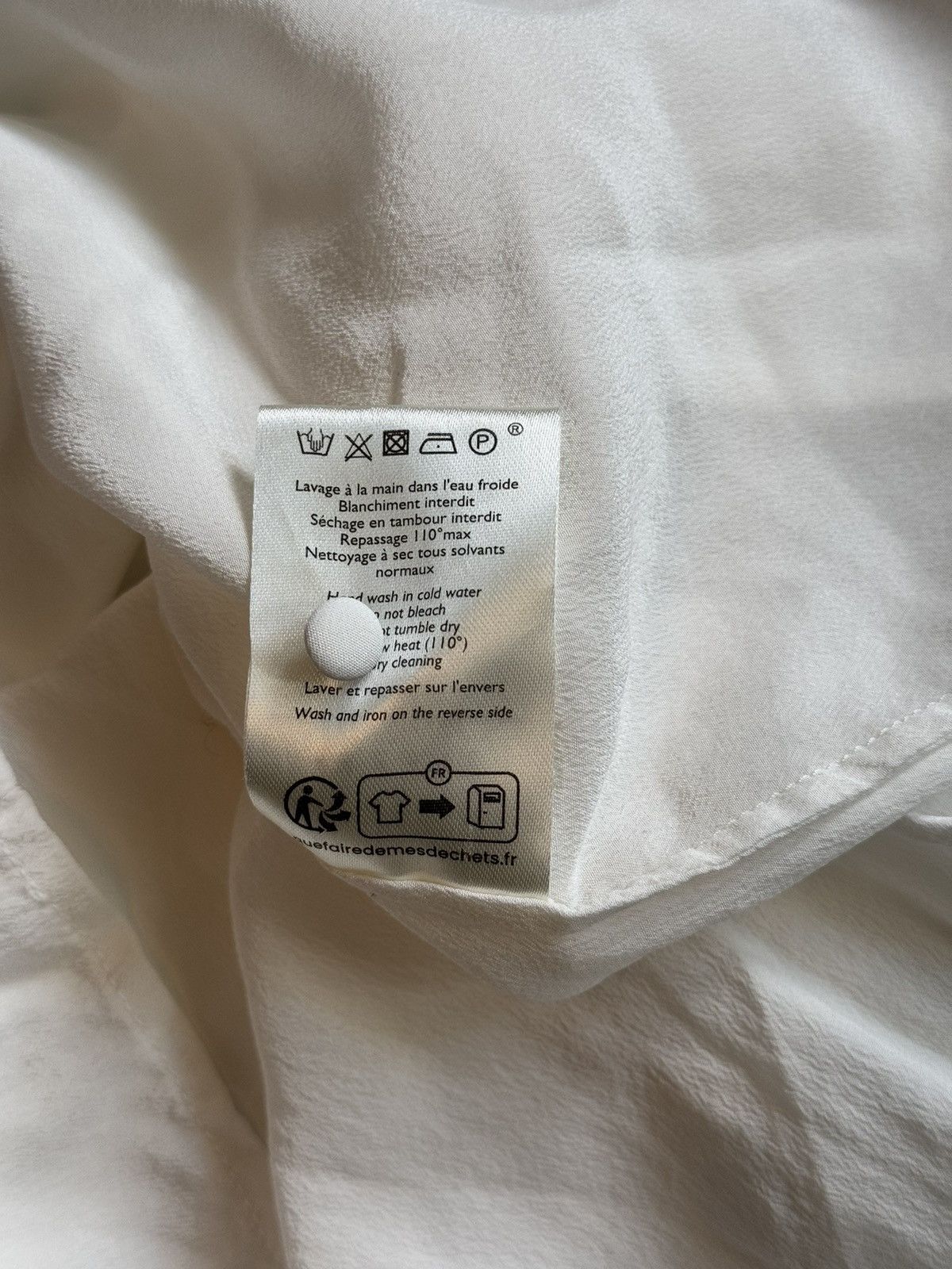 Designer × Sezane Sezane oldmoney style 100% silk blouse Size S / US 4 / IT 40 - 5 Thumbnail